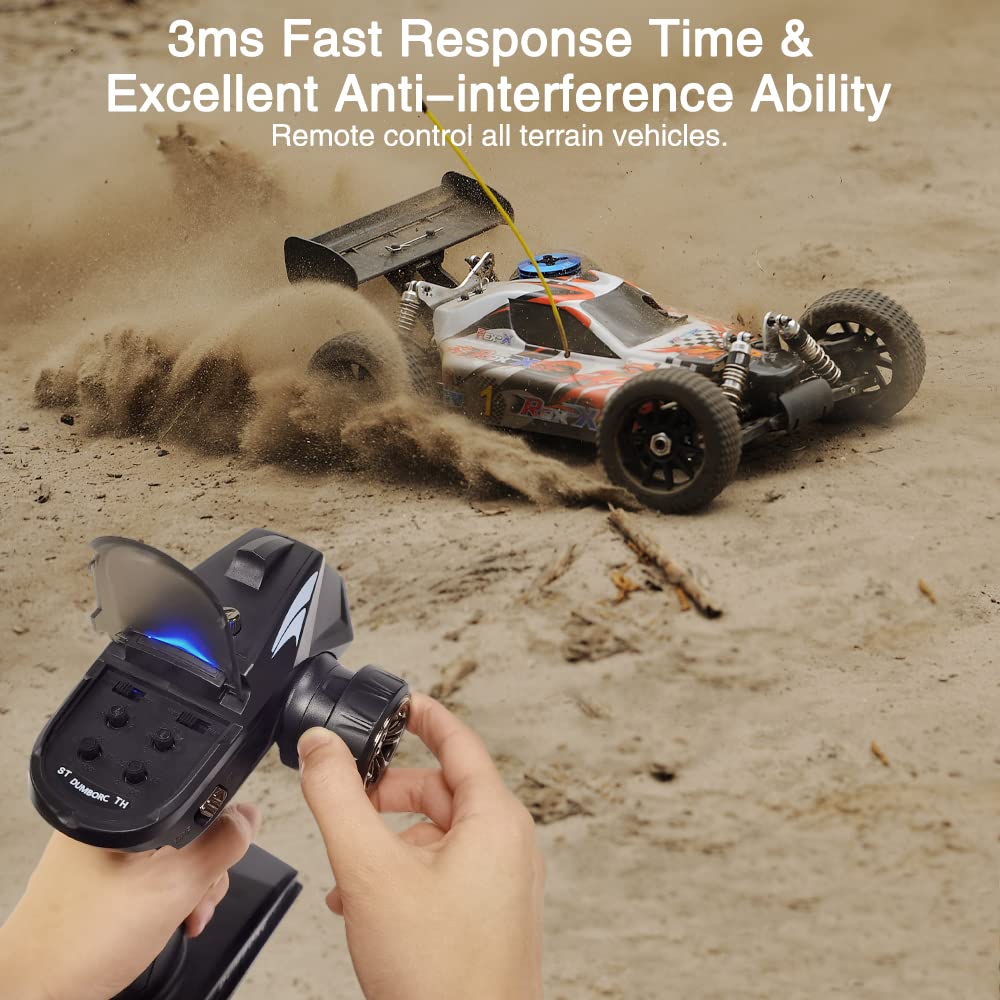 DUMBORC X6 2.4GHz 6CH RC Radio Transmitter and Receiver X6FG(Bulit in Gyro) with Fail-Safe & Low Voltage Alarm Function for Rc Vehicle Car Boat Tank Model Parts Remote Controller