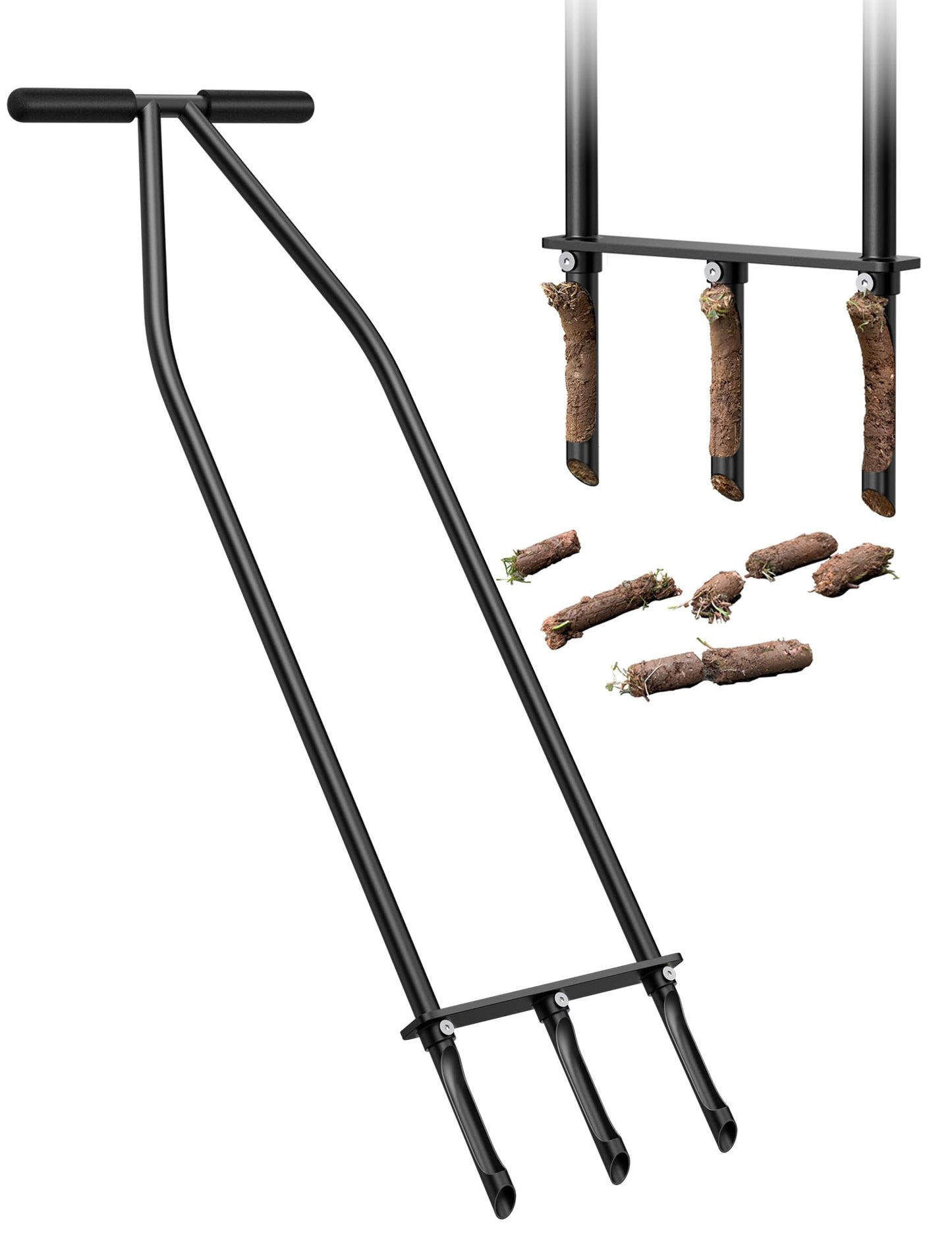 Lawn Aerator Tool, Core Aerator Lawn Tool with Alloy Steel Material, Sturdy Grass Aerator for Lawn Health Soil Yard Aerator