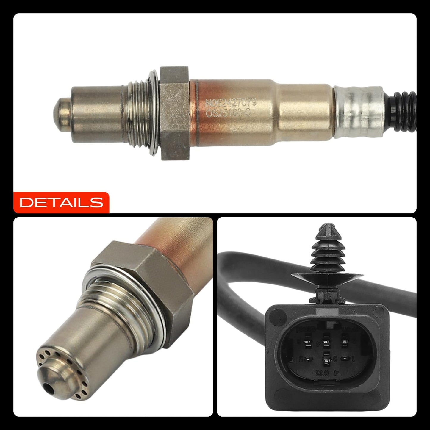 A-Premium O2 Oxygen Sensor Compatible with Ford, Hyundai, Kia, Lincoln & More - Edge, Escape, Expedition, Explorer, F150, Flex, Fusion, Taurus, Elantra, Forte, Optima, MKS, MKT, Navigator - Upstream