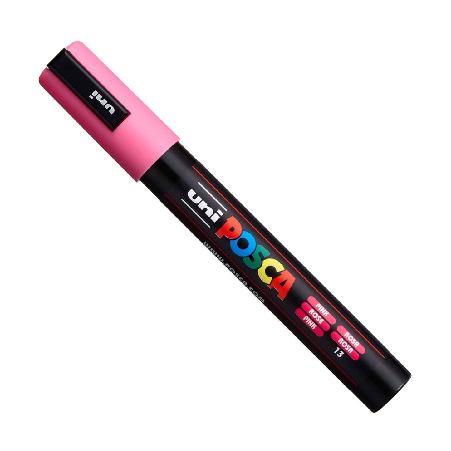 Uni Posca PC-5M Paint Pen Art Marker Pen - Professional 12 Pen Set - Extra Black + White