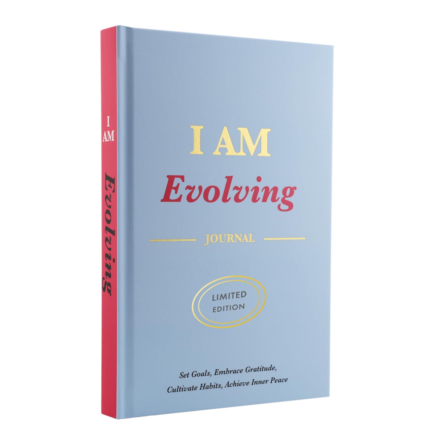 iAmEvolving™ Journal – Guided Daily Goal Setting, Gratitude & Habit Tracker with Emotional Wellness Scale | 288-Page Undated 6-Month Personal Growth Notebook for Women & Men (Columbia Blue • Limited Edition)