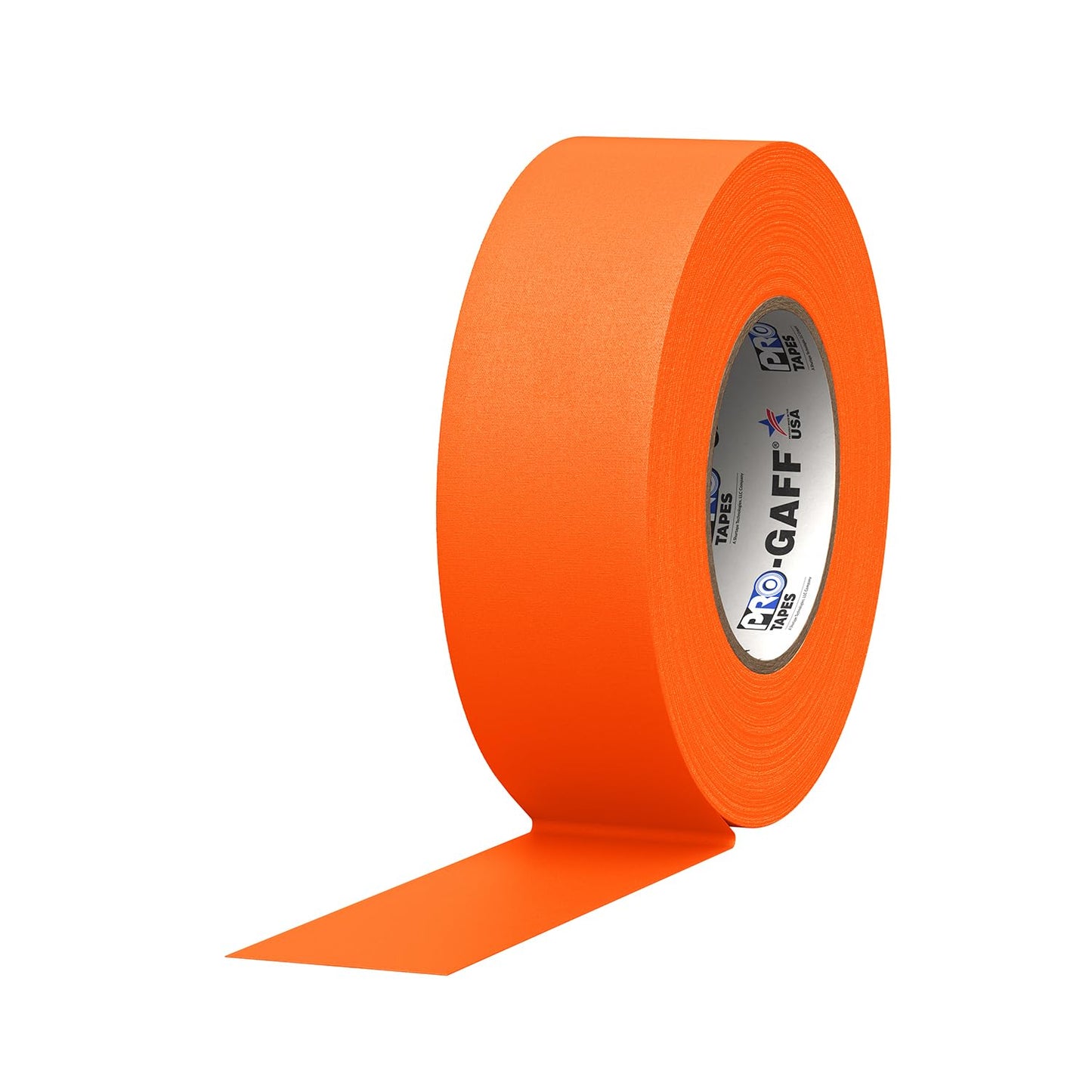 ProTapes 2" Width Pro Gaff Premium Matte Cloth Gaffer's Tape with Rubber Adhesive, 50 Yds Length X, Fluorescent Orange (Pack of 1)