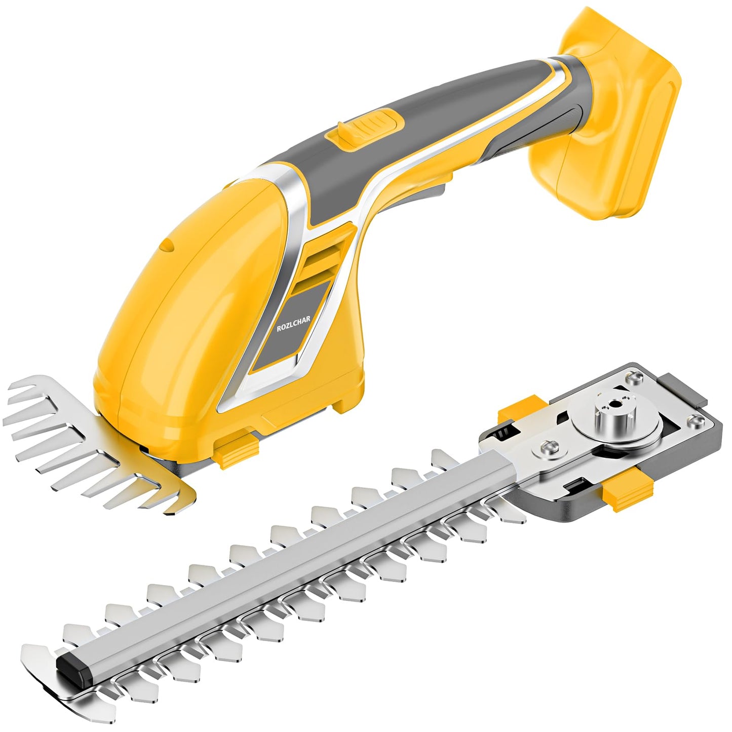 Rozlchar Cordless Hedge Trimmer & Grass Shears Handheld Compatible for Dewalt 20V Battery(No Battery), Lightweight 7.87'' Electric Hedge Trimmer 4.7" Grass Cutter Combo for Lawn, Backyard, Garden