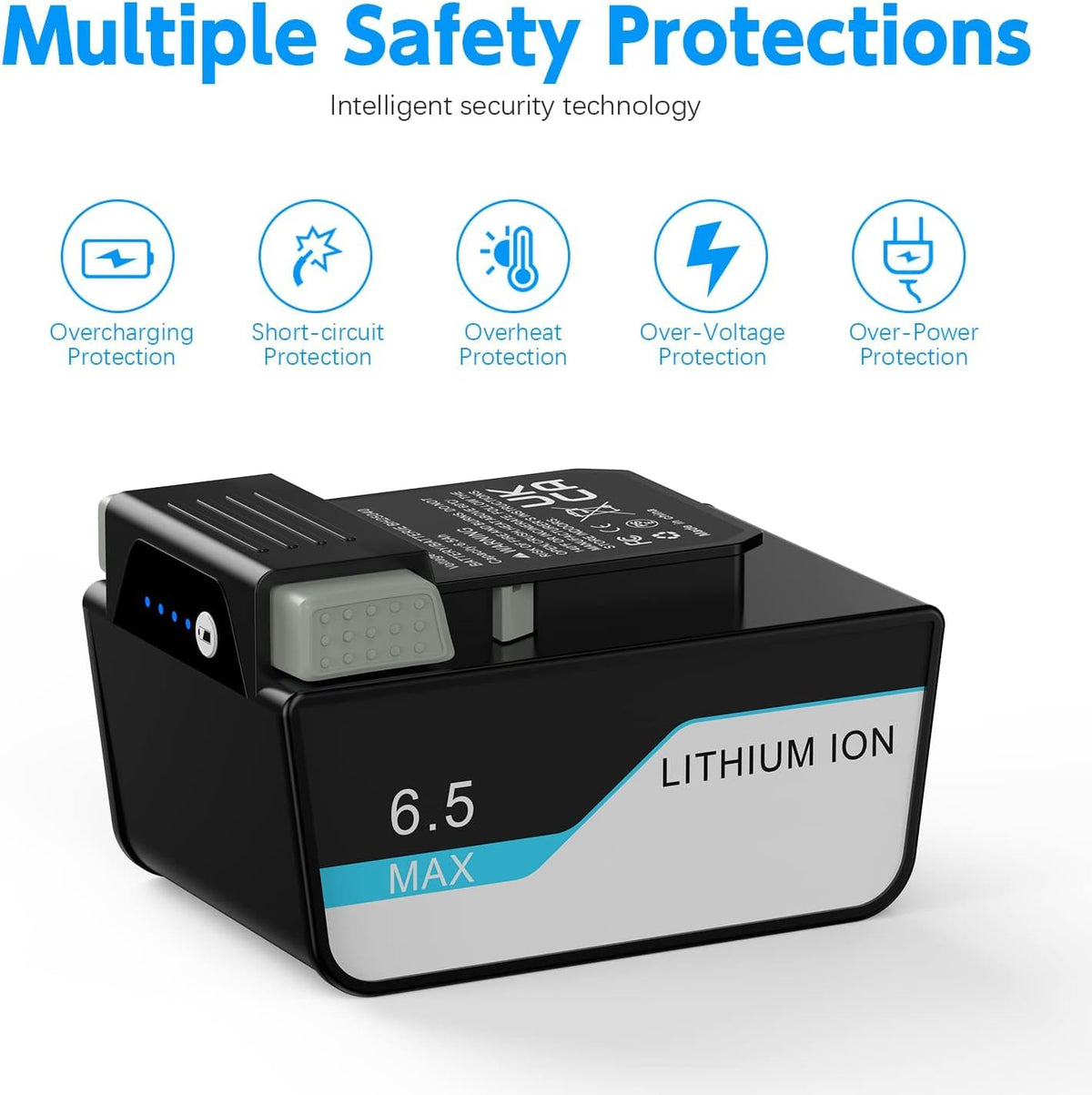 DMMNS 2026 Upgraded 20V 6500mAh Replacement Battery for Hoover BH15030 BH25030 BH25040 BH15260PC,Compatible with All Hoover OnePwr Battery.