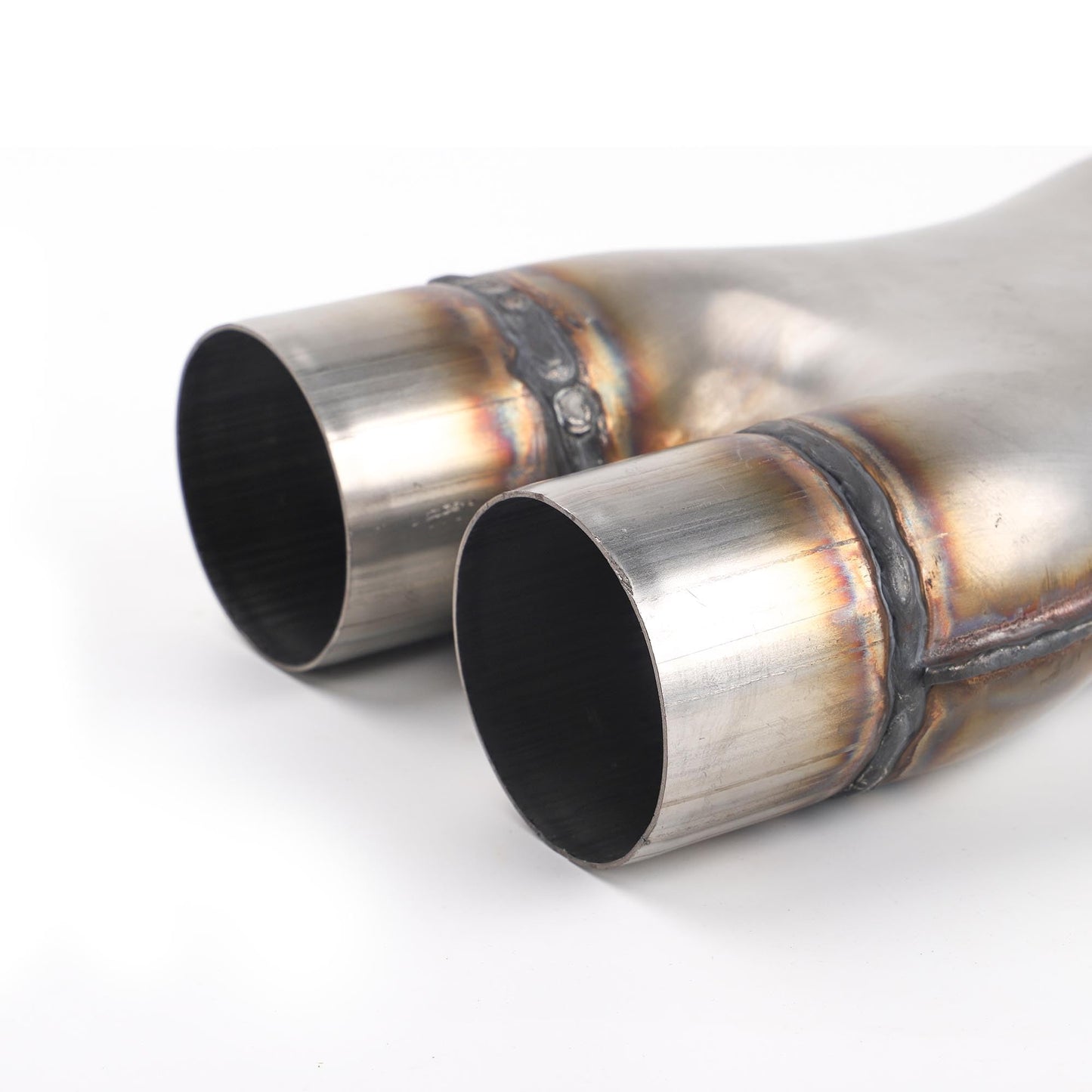 Richeer 2.5 Inch Exhaust X Pipe, 2.5" Inlet 2.5" Outlet 12" Overall Length Stainless Steel Universal Exhaust Pipe Dual 2 1/2 Inch Crossover X Pipe, Weld On