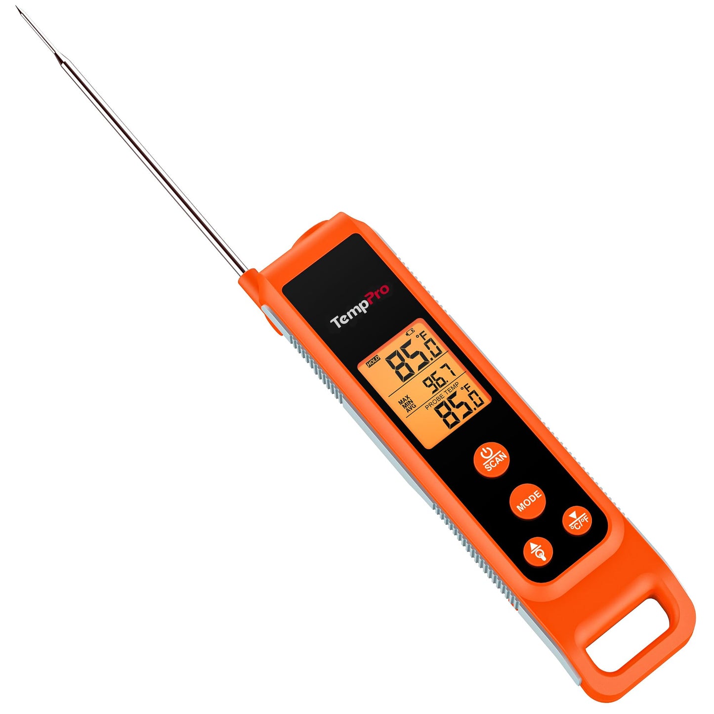 TempPro TP420 2-in-1 Instant Read Thermometer for Cooking, Infrared Thermometer Cooking Thermometer, Non-Contact Laser Meat Thermometer for Griddle Grill Pizza Oven HVAC Pool (Previously ThermoPro)