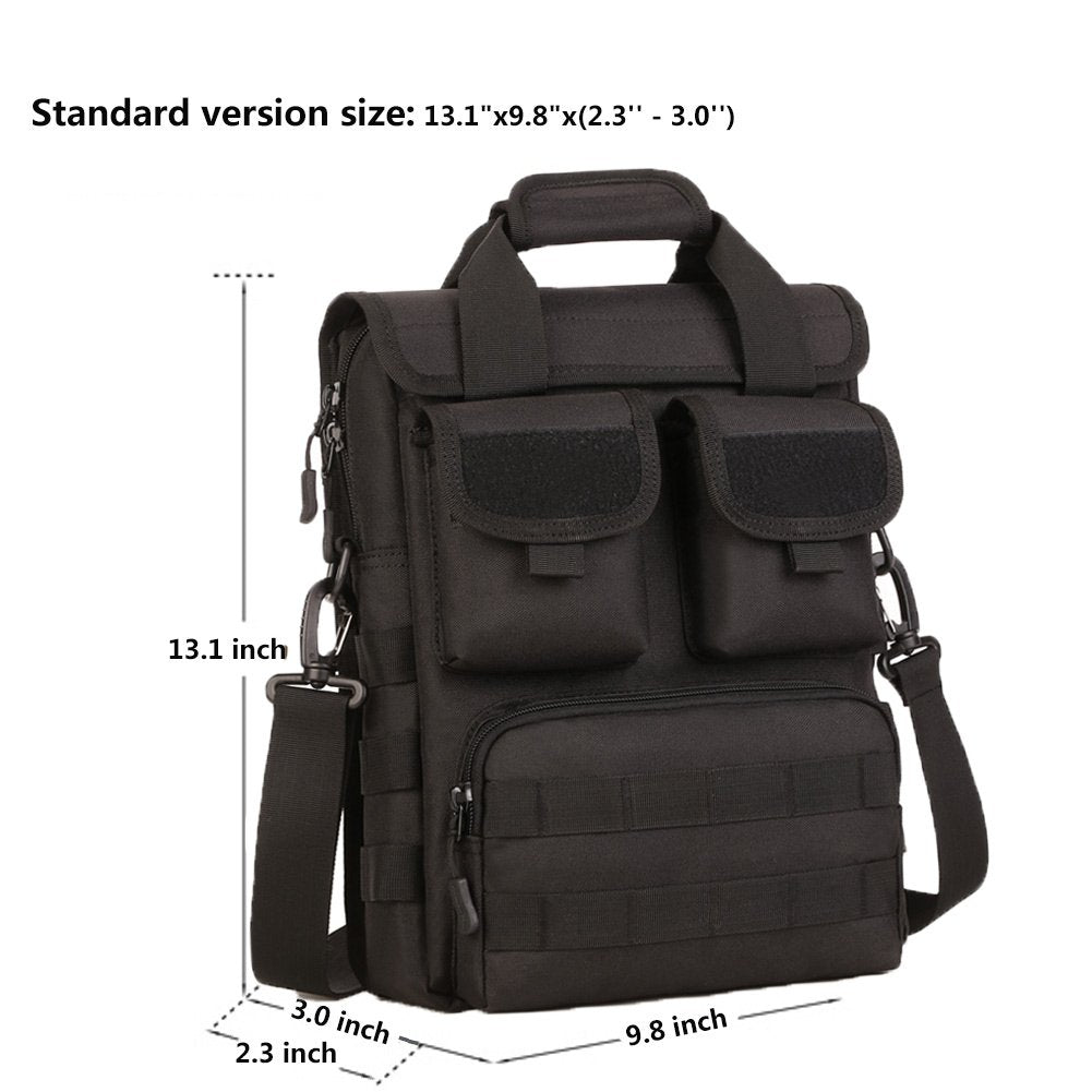DYJ Tactical Briefcase Military Laptop Messenger Bag Shoulder Bag Handbag for Men