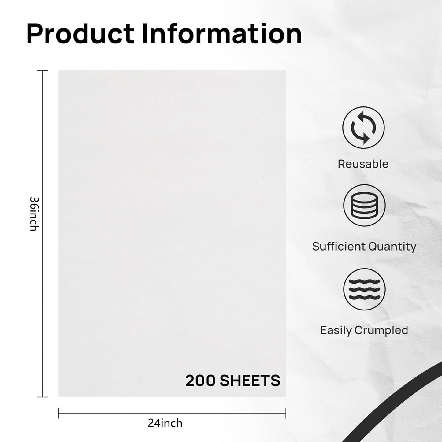 200 Sheets Large Moving Paper Packing Sheets 24x36 Inch Newsprint Paper for Packaging Moving Shipping Supplies, Wrapping Fragile Items, Pet Cage Liners