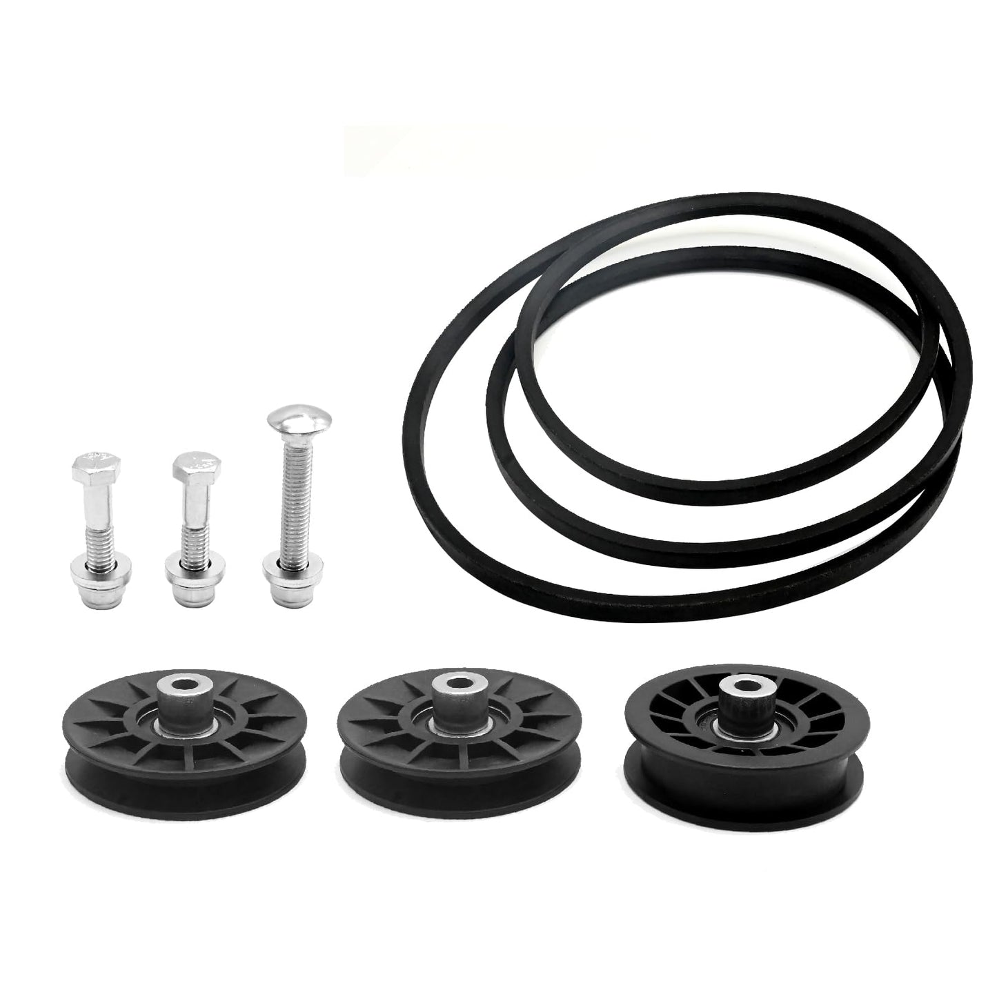 Anxingo 2 Pack 194326 194327 Idler Pulley with Pulley Belt Replacement for Craftsman 532194326 532194327, Replacement for Husqvarna yth22v46 yth20k46 lgt2654 yth2348 yth1542xp Ride Mowers