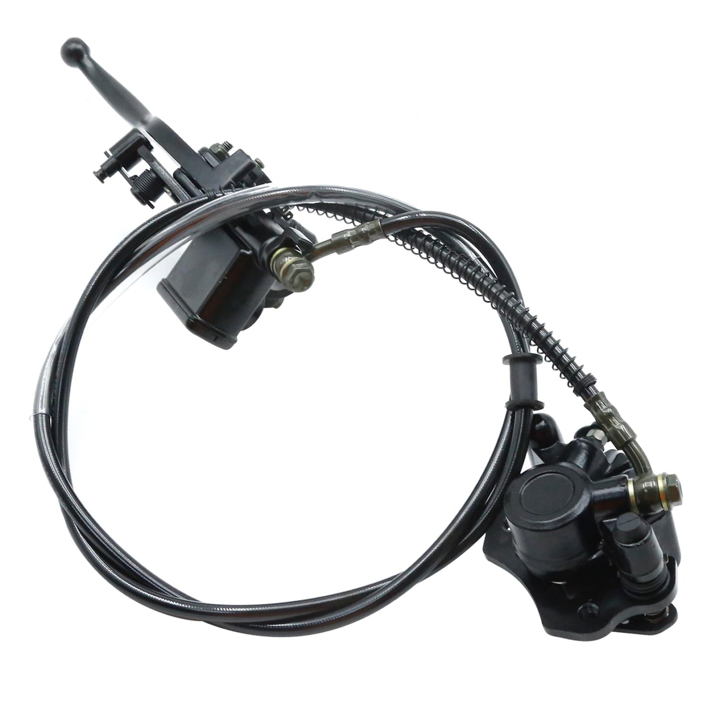 CADUFUELLY Rear Hydraulic Brake Master Cylinder Caliper, Disc Brake Master Cylinder Caliper Replacement for Chinese ATV Quad from 50cc to 250cc, Replacement for TaoTao Replacement for Kazuma