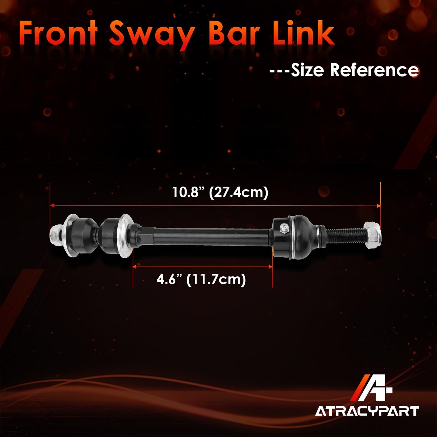 Front Sway Bar Stabilizer Links Suspension Kit 2 PCS Left & Right, Compatible With 2006-2018 Ram 1500, 2019-2021 Ram 1500 Classic, Replaces#: K80894