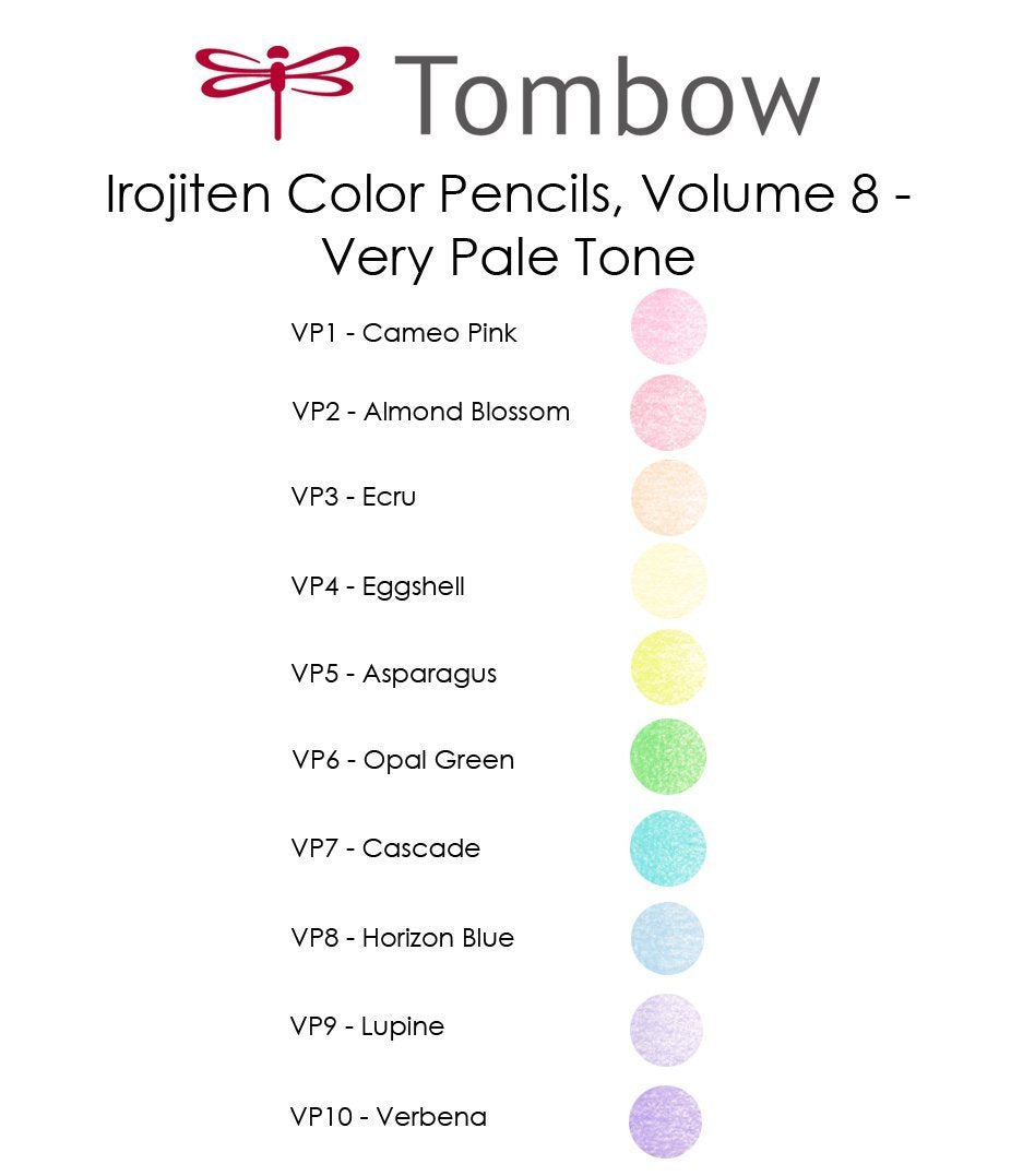 Tombow Irojiten Color Dictionary Colored Pencils, Seascape Collection, 30 Pencil Set (51527)