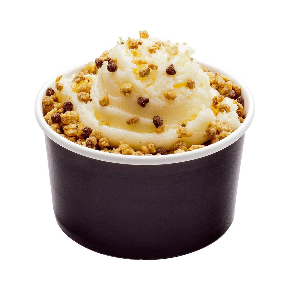 Coppetta 12-Ounce Dessert Cups, 200 Disposable Ice Cream Cups - Lids Sold Separately, Sturdy, Black Paper Frozen Yogurt Bowls, for Hot and Cold Foods, Perfect for Gelato Or Mousse - Restaurantware