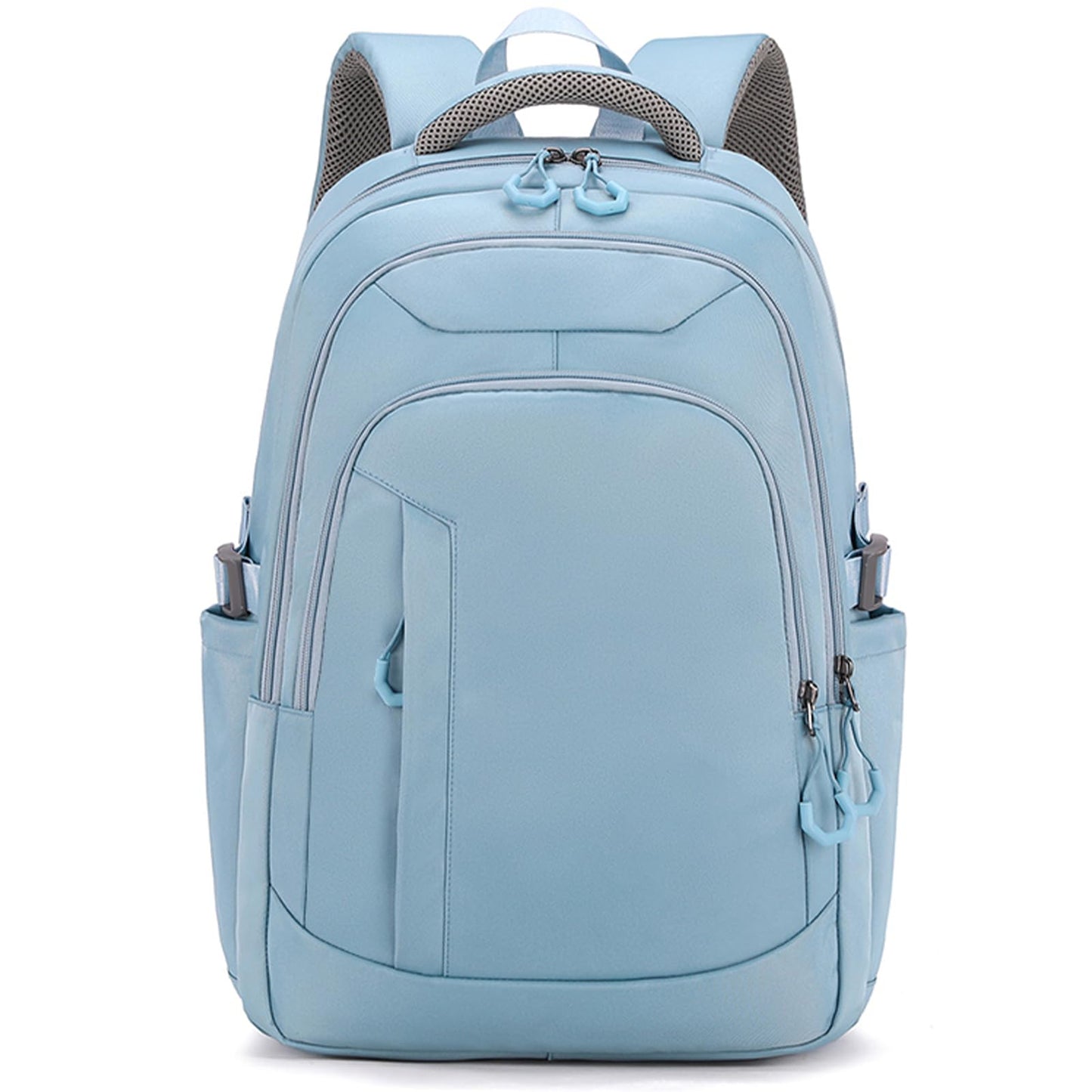 Outplea 25L Travel Laptop Backpack for Women, Carry On Casual Daypack with Luggage Strap for Business, College High School Nurse Bag Backpack with 15.6" Laptop Compartment for Teen Girls, Blue