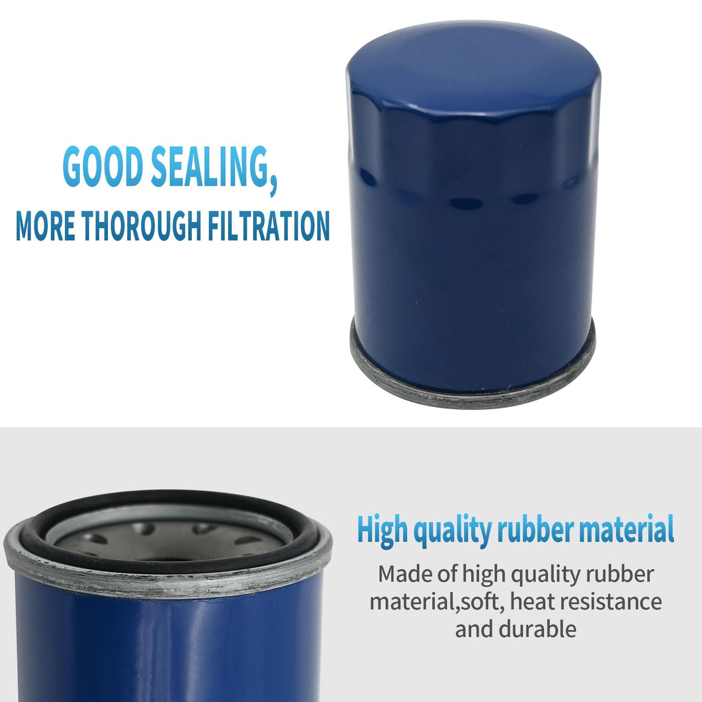 Anxingo 15400-PLM-A02 Oil Filter Air Filter Kit Replacement for Honda GX630 GX660 GX690 Engine Lawnmower Replace 17210-Z6L-010