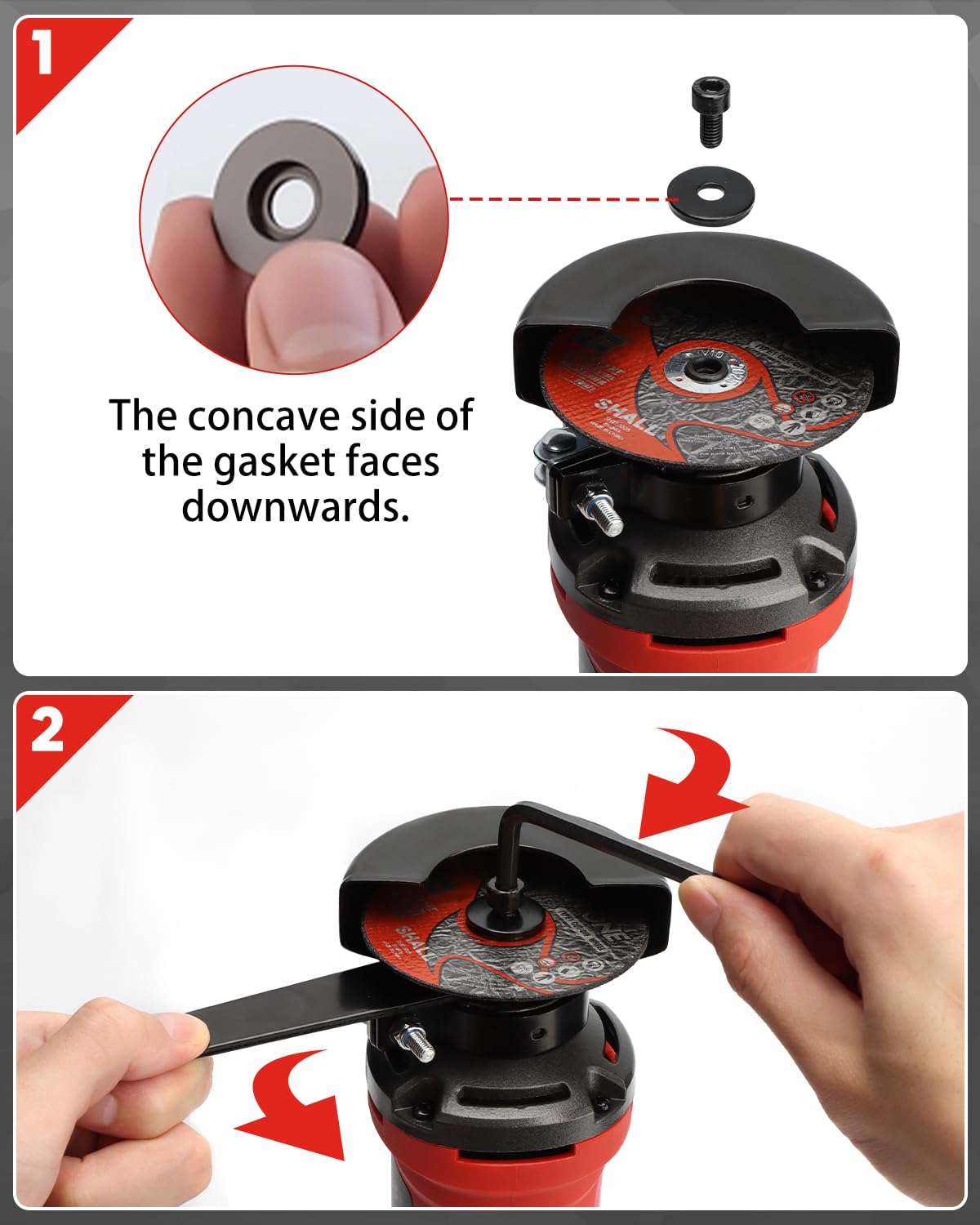SHALL 3 Inch High-Speed Cut Off Tool, 3.5 Amp Metal Cutter Tool with 3Pcs Multifunctional Cutoff Wheels, 24000RPM Electricl Metal Cutting Tools for Steel, Inox, PVC, Aluminum