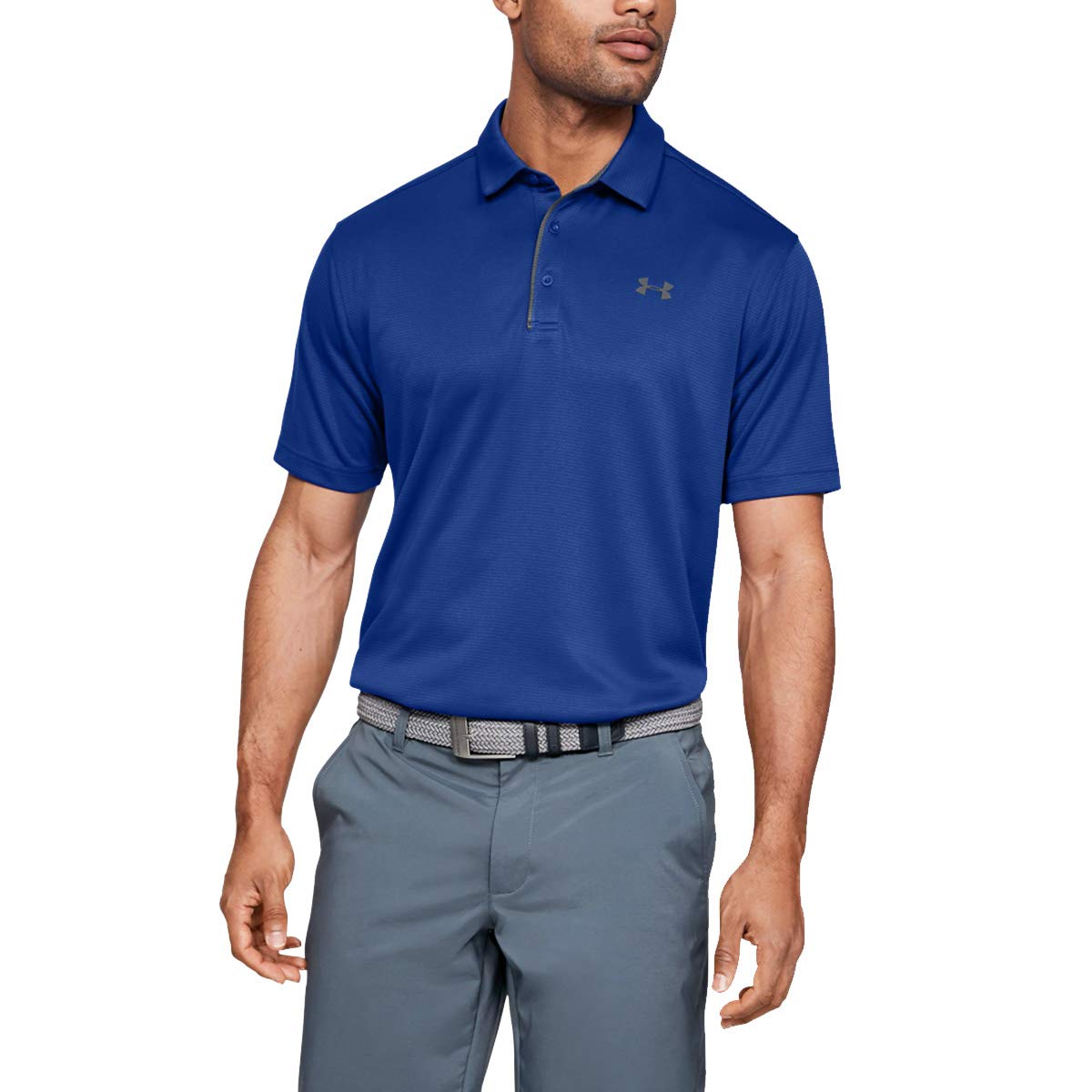 Under Armour mens Tech Golf Polo , Royal (400)/Graphite , 4X-Large