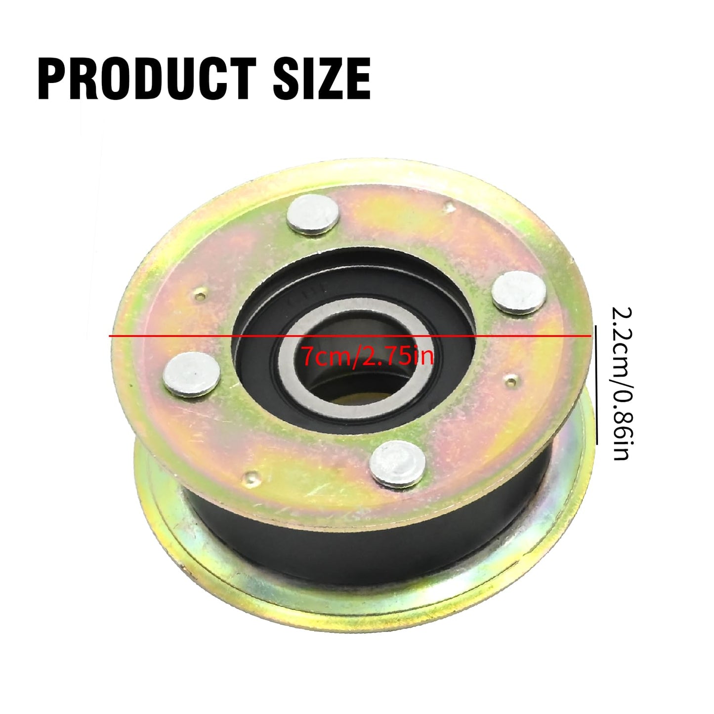 Anxingo 131-4529 Idler Pulley and Belt Kit Replacement for Exmark ECS180 CKA30000 Replacement for Toro 22205TE Lawn Mower Replaces 125-2532 131-4506 121-5763