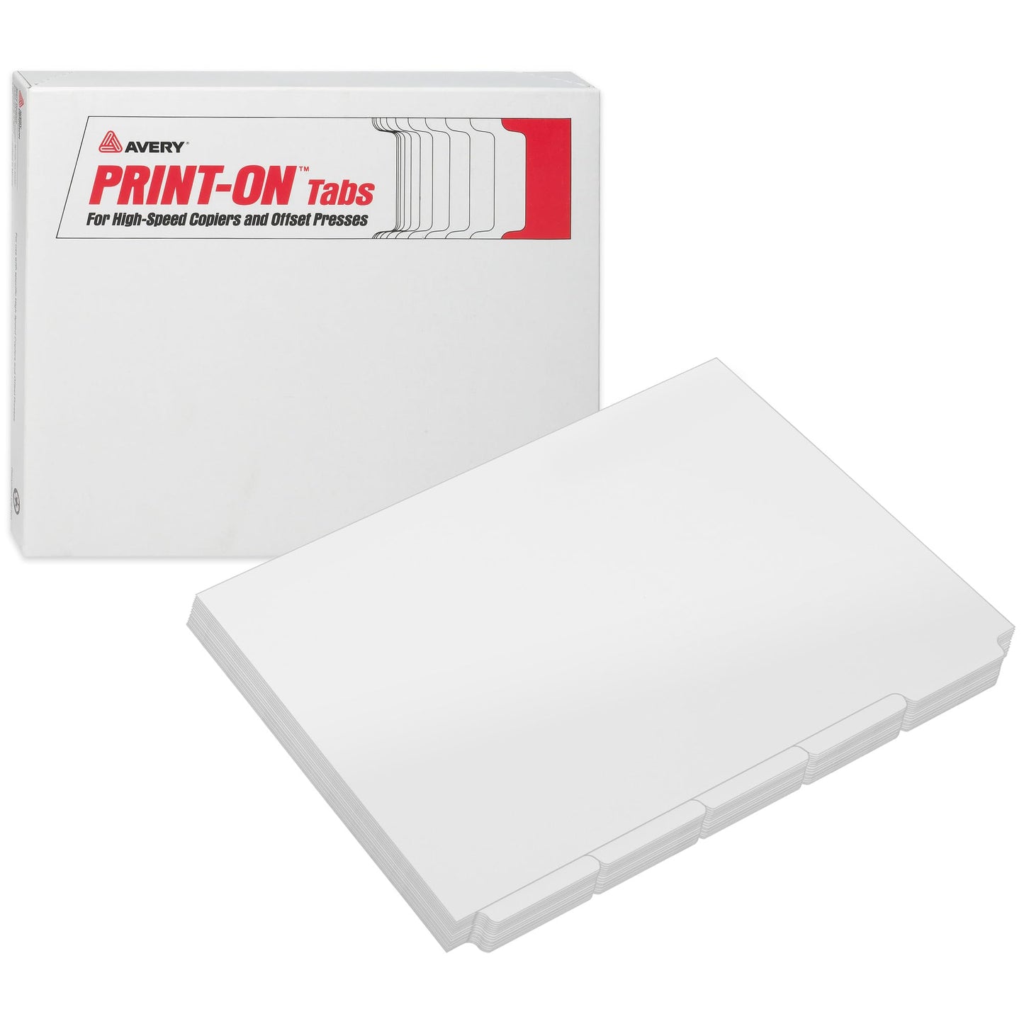 Copier Tab Dividers - Unpunched, 8-1/2" x 11", 5 Tab