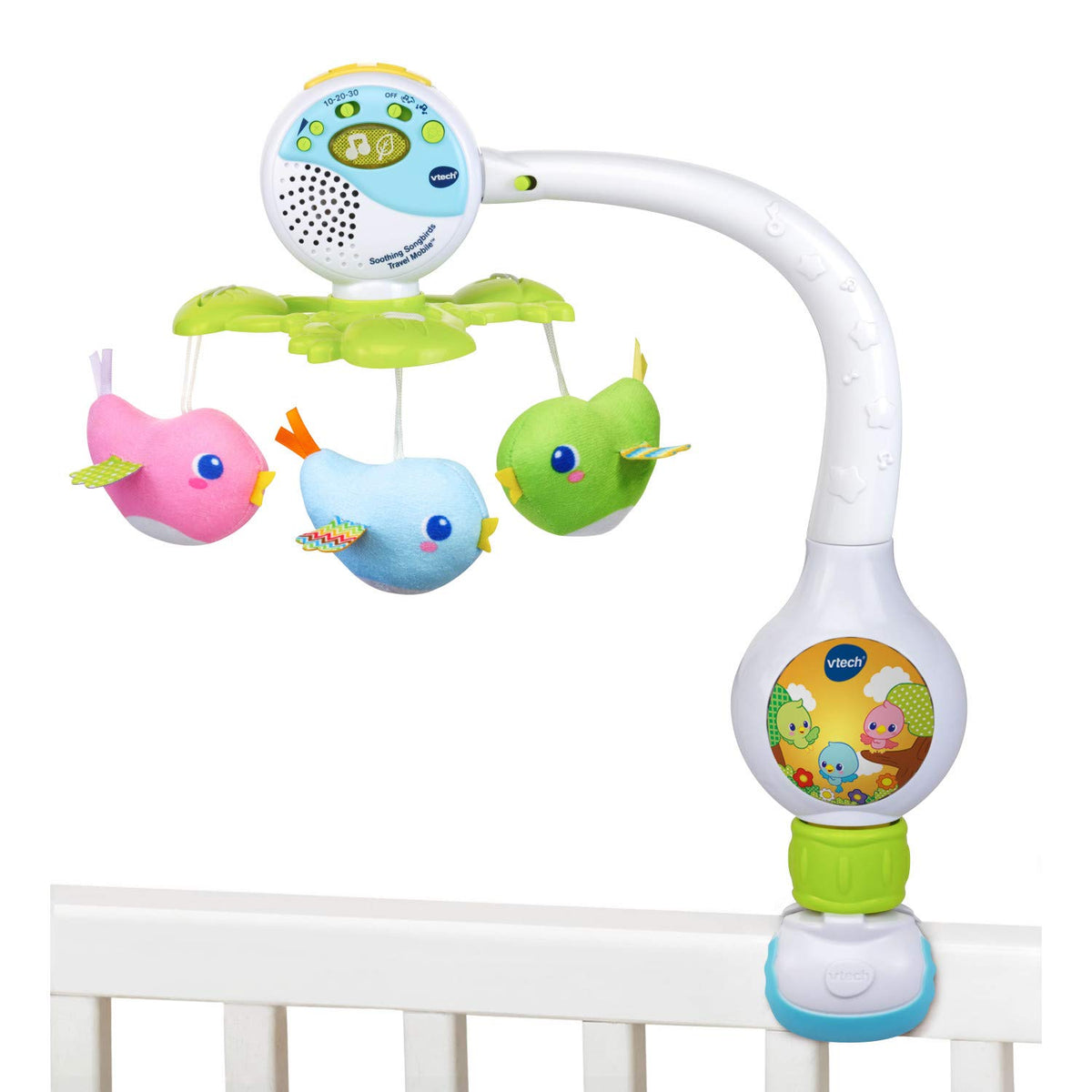 VTech Soothing Songbirds Travel Mobile - English Version, White