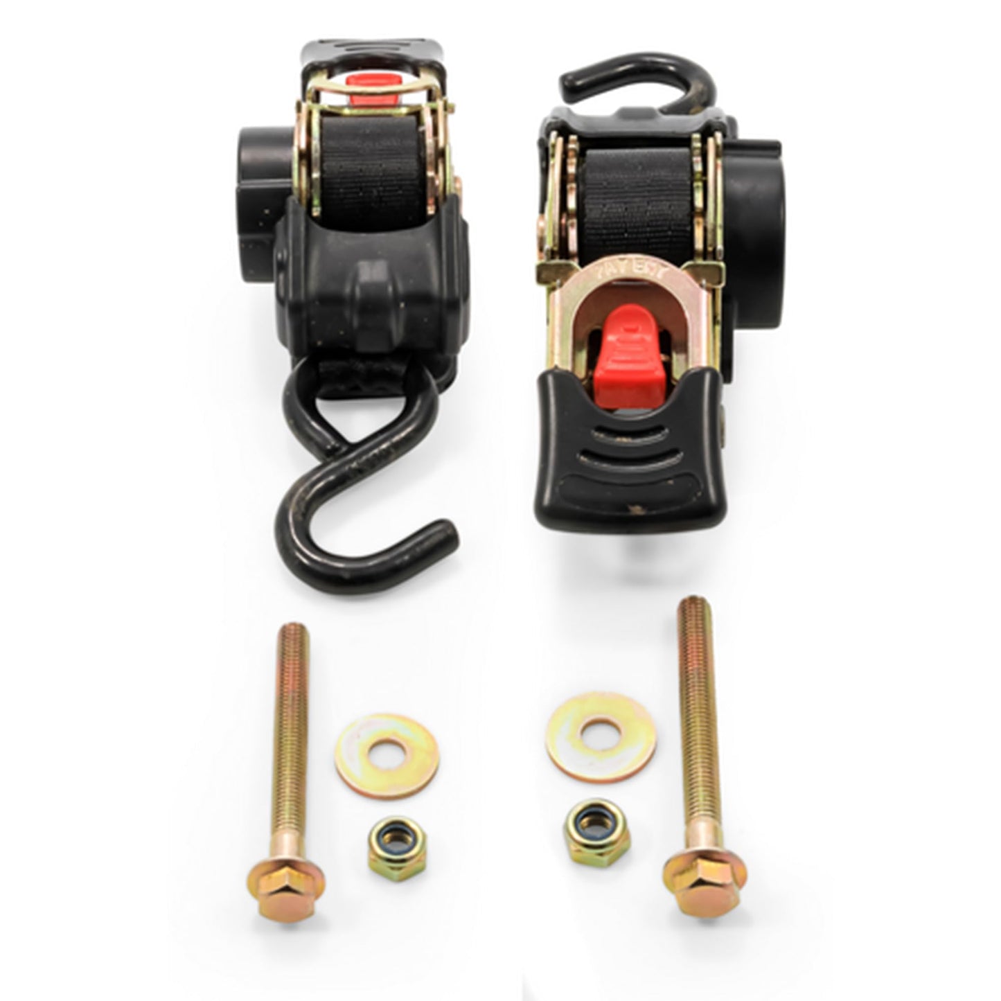 Tie Down Straps, 1" Width, Retractable -5.5', Bolt-On (E/F)