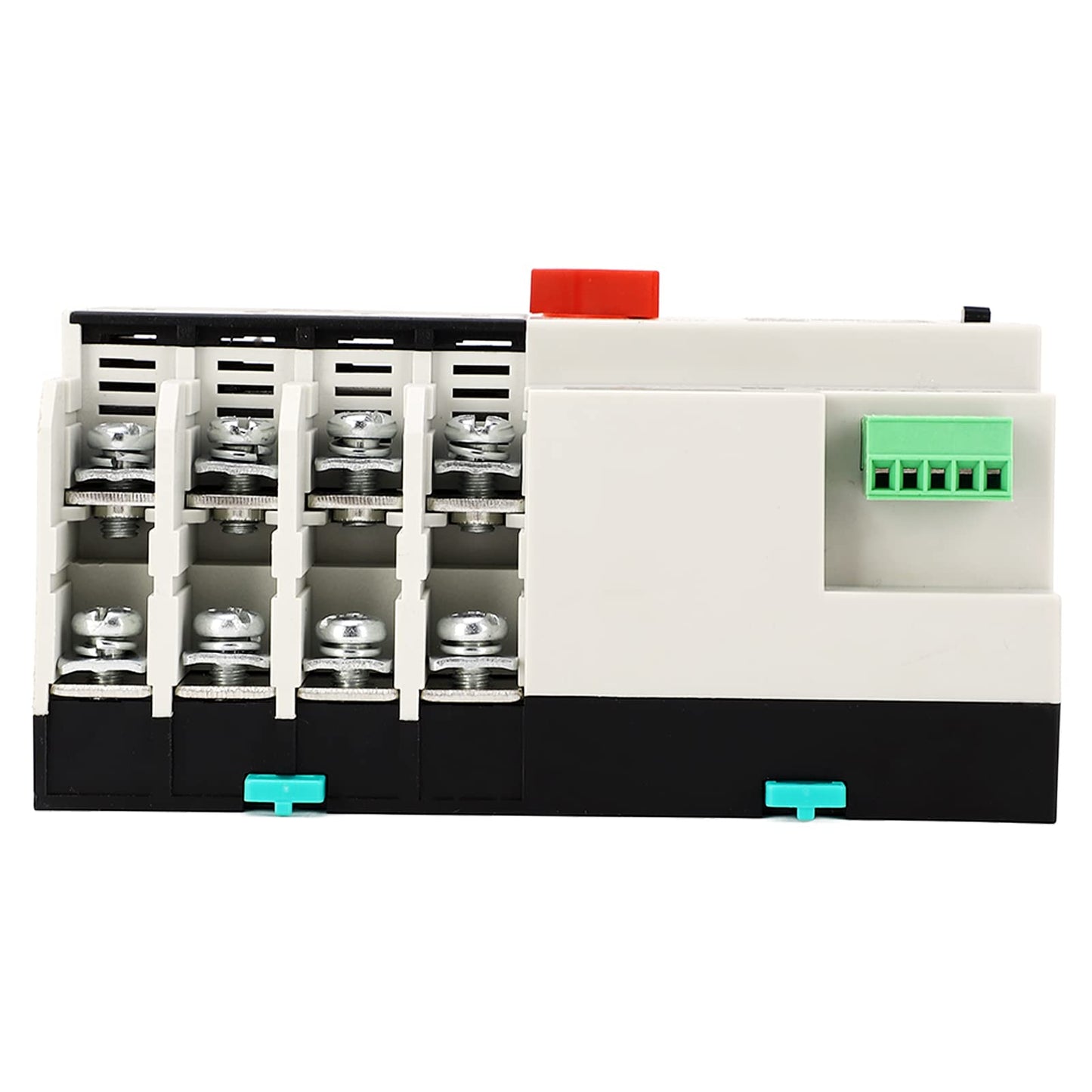 Gugxiom Dual Power Automatic Transfer Switch, 100A AC110V Automatic Transfer Switch Generator Transfer Switch, 4P Rail Mounted Generator Changeover Switch Power Transfer Switch