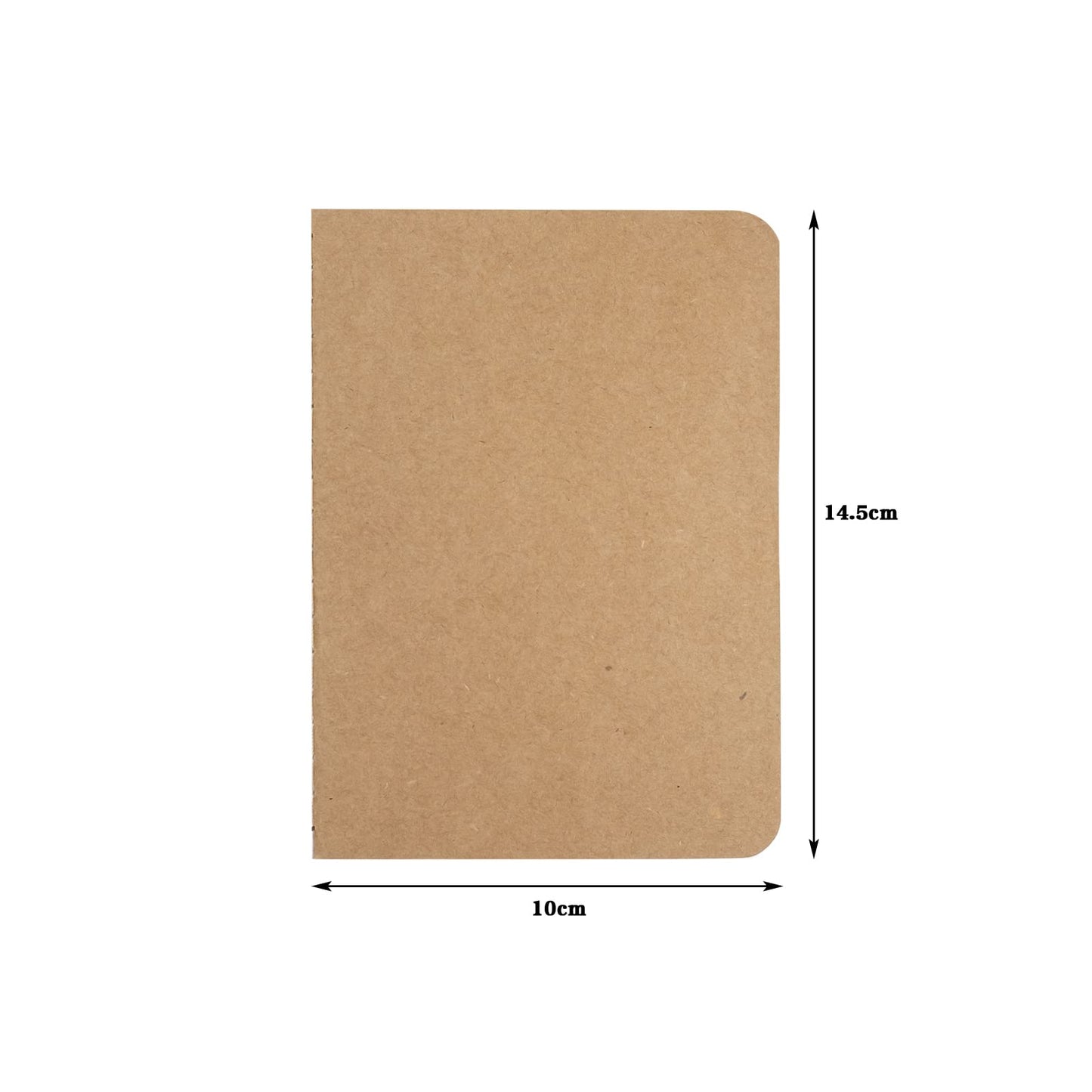 48 Pack Kraft Notebooks,Unlined Journal Notebook,4” x 5.7”Writing Notebooks,for Travelers, Students and Doodlers,48 Pages