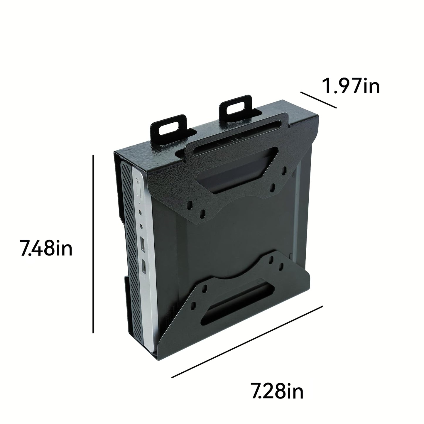 Fbyuitap Mini PC Mount Compatible with HP 260 Desktop,ProDesk 400 405 600,EliteDesk 705 800 805 Mini PCs VESA Mount Adapter Wall and Under Desk