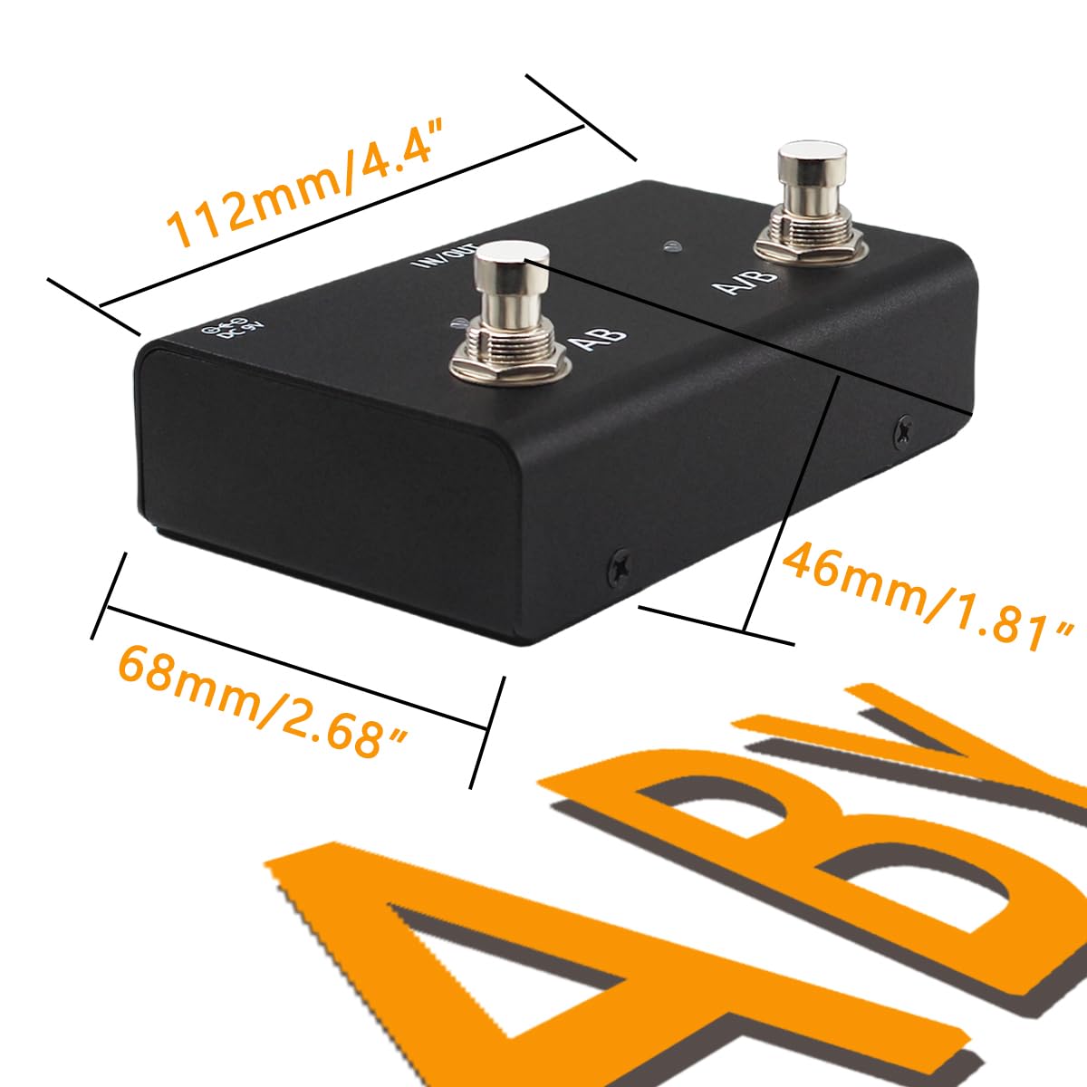 Adoerpai ABY Pedal Channel Switch Box Line AB Selector True Bypass For Guitar Effect Pedal