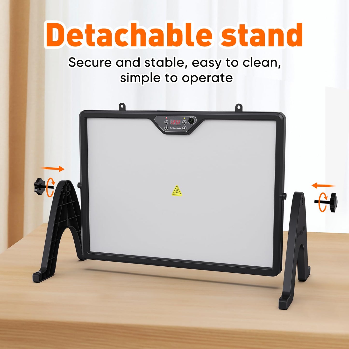 Chicken Coop Heater with Remote Control Timer, 180W Chick Brooder Heating Plate, 17"x13" Double-Sided Brooder Heater Plate with Adjustable Temp, Led Light& Angle, Perfect Chicken Coop Accessories