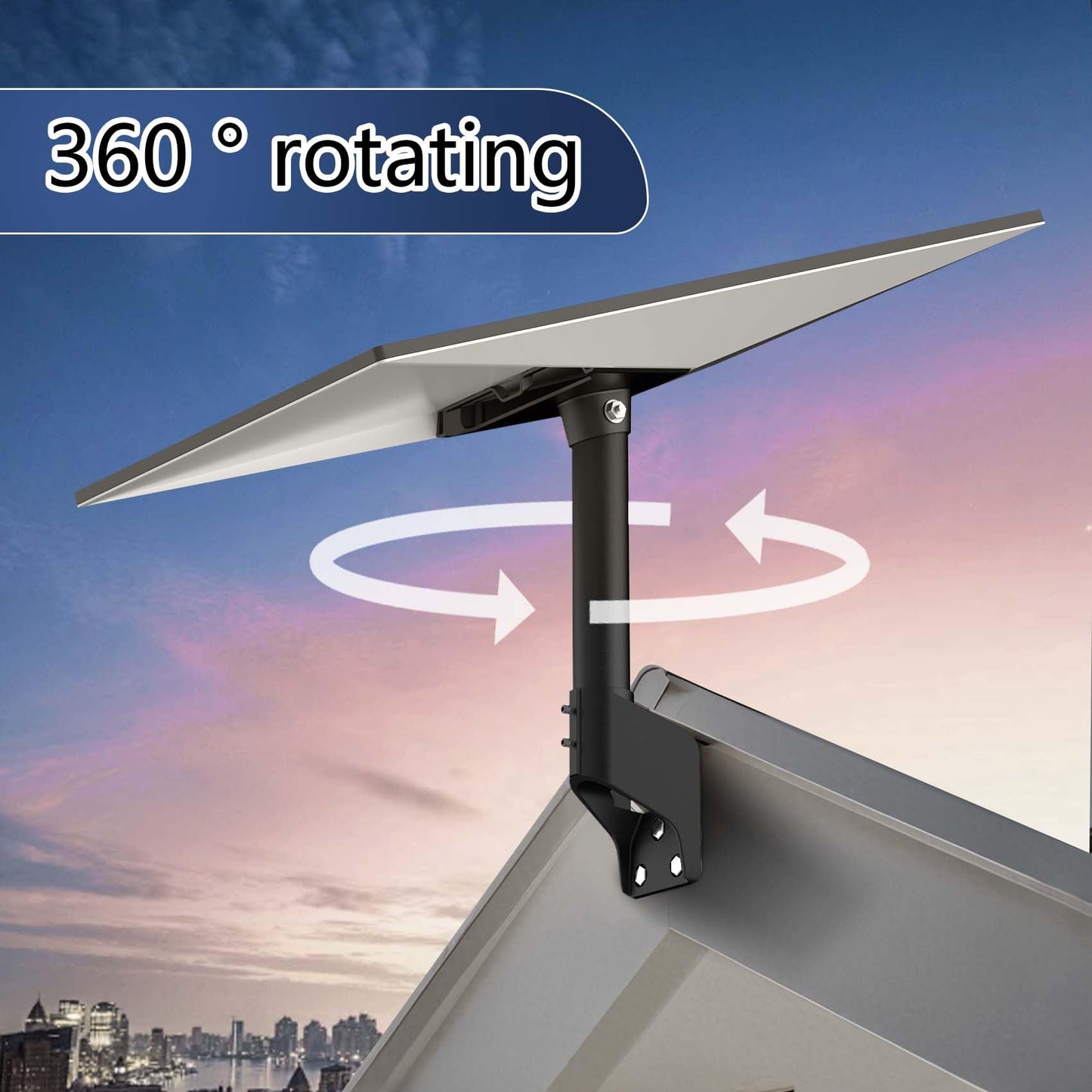 Starlink Gen 3 Mount, 360° Adjustable Starlink Short Wall Mount Compatible with V3 Starlink Standard Dish, Starlink Roof Mount, Starlink Mounting Kit, Starlink Pole Mount