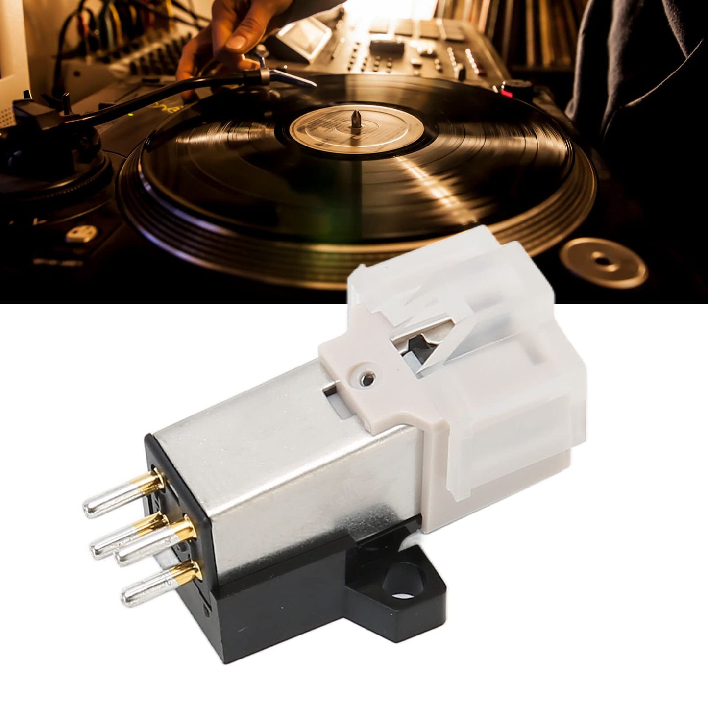 Replacement Turntable Stylus, Moving Magnet Turntable Cartridge, Magnetic Cartridge Stylus for Record Player at 3600L