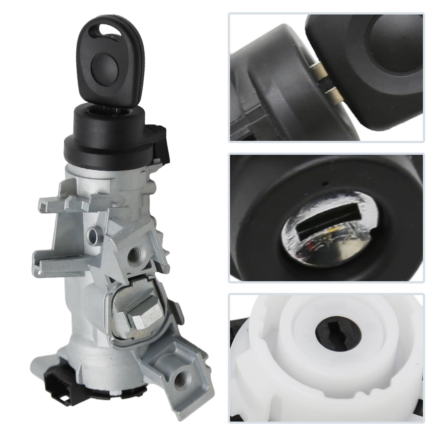 laffoonparts 1K0905851B Car Ignition Switch Lock Cylinder Replacement for Volkswagen VW Replacement for Au-di A3 TT R8 Golf Jetta MK5 Replaces#1K0905865 5Q0905865A Ignition Switch with Key