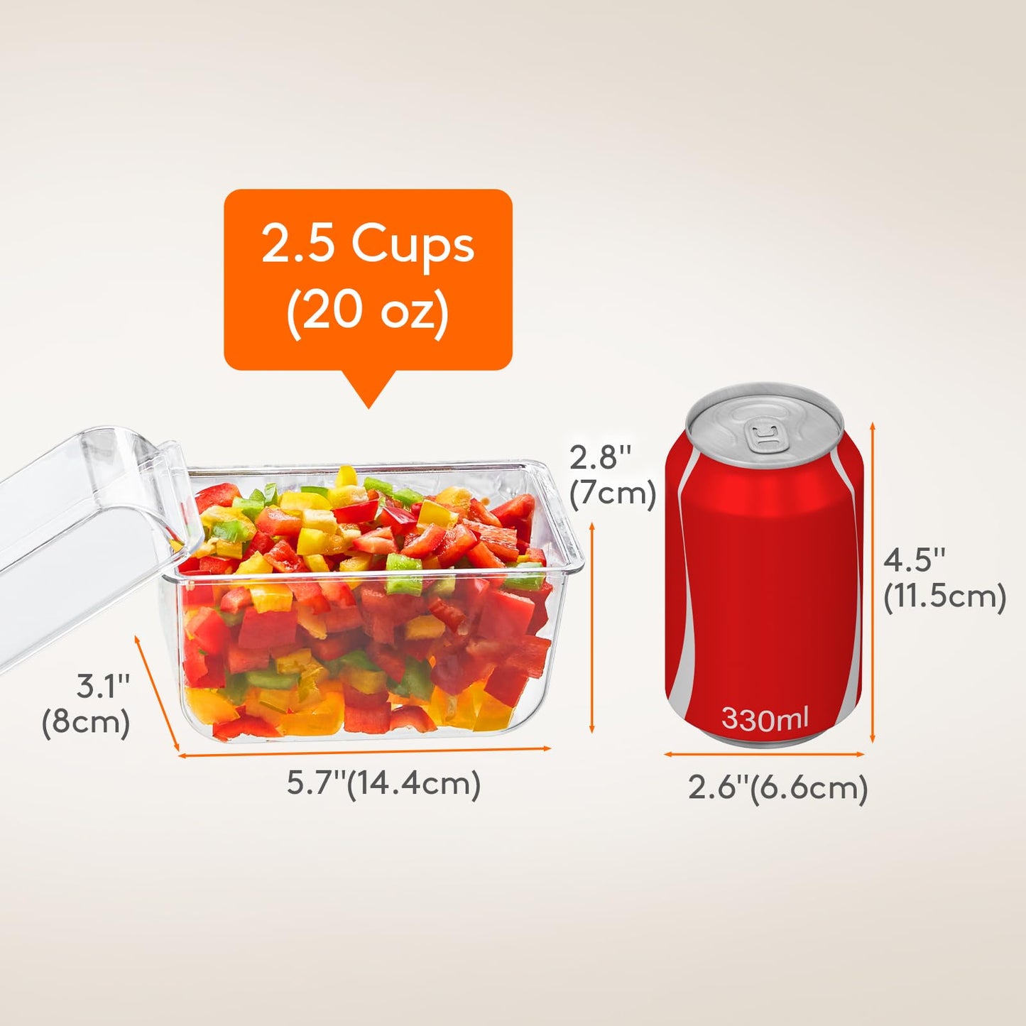 Lifewit Ice Chilled Condiment Caddy with 5 Containers(2.5 cup), Condiment Server with Separate Lids, Serving Tray Platter with Removable Dishes for Bar Accessories, Fruit, Salad, Taco, Party Garnish