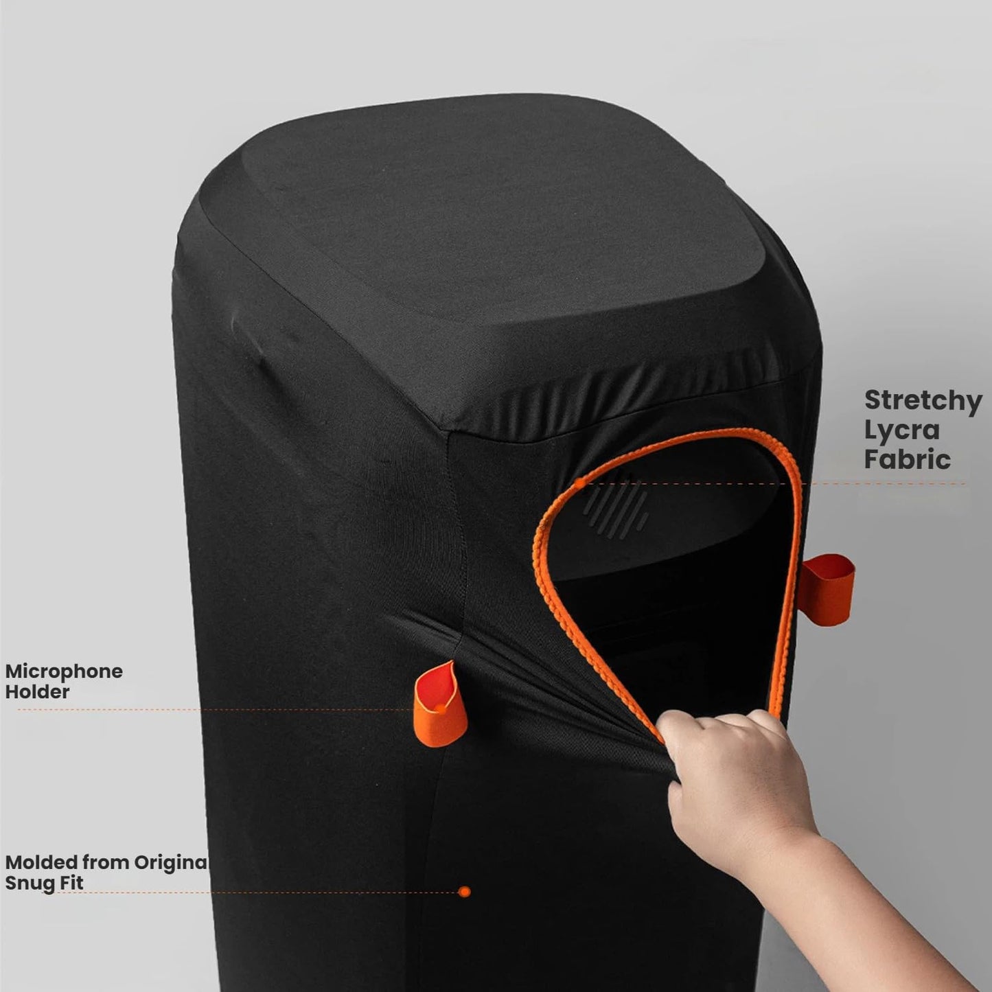 Dust Cover Protective Case for JBL PartyBox 520 Portable Party Speaker, Stretch Dust Case Speaker Cover Soft Protective Sleeve with Elastic Band for JBL PartyBox 520 Speaker（Cover Only））