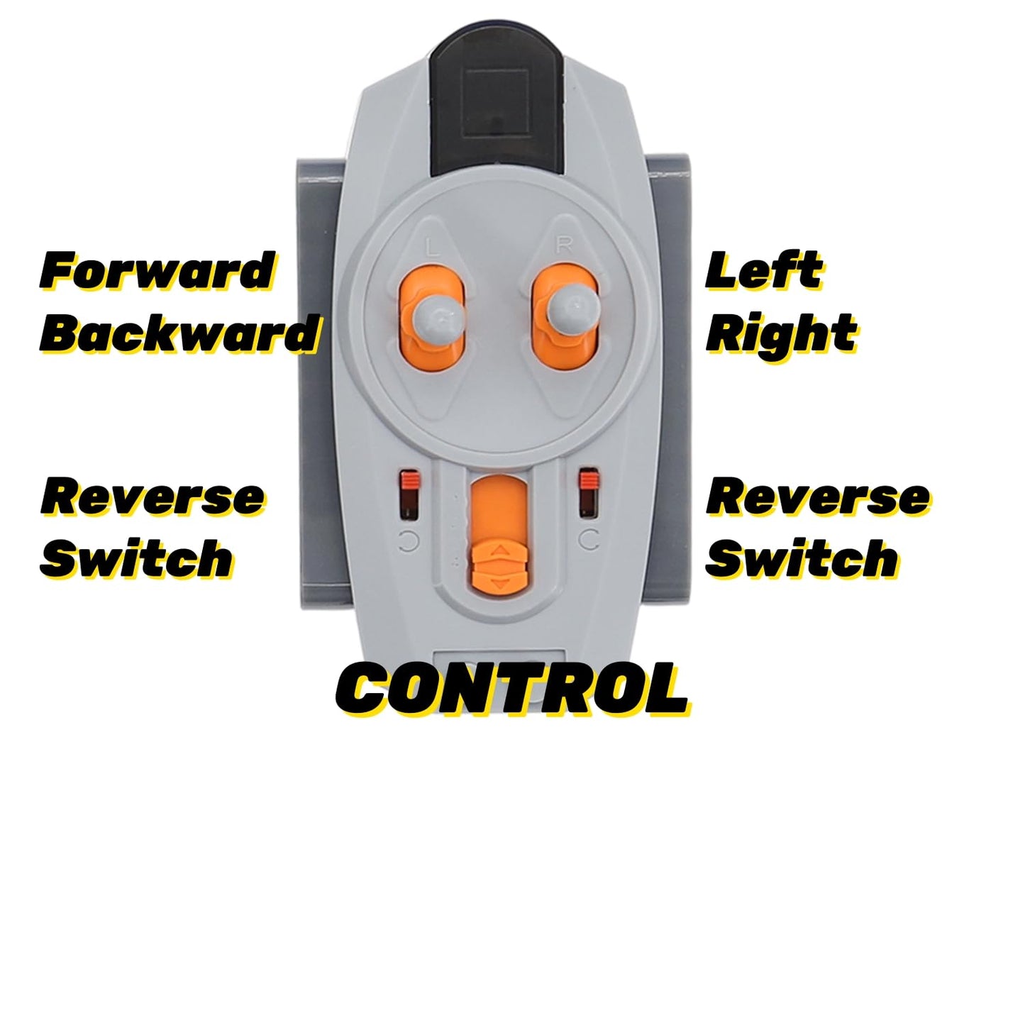 5-in-1 Technic-Motor-Kit Compatible with Lego, Power-Functions-Set Building Blocks M Motors, IR Remote Control, IR Receiver, AA Battery Box