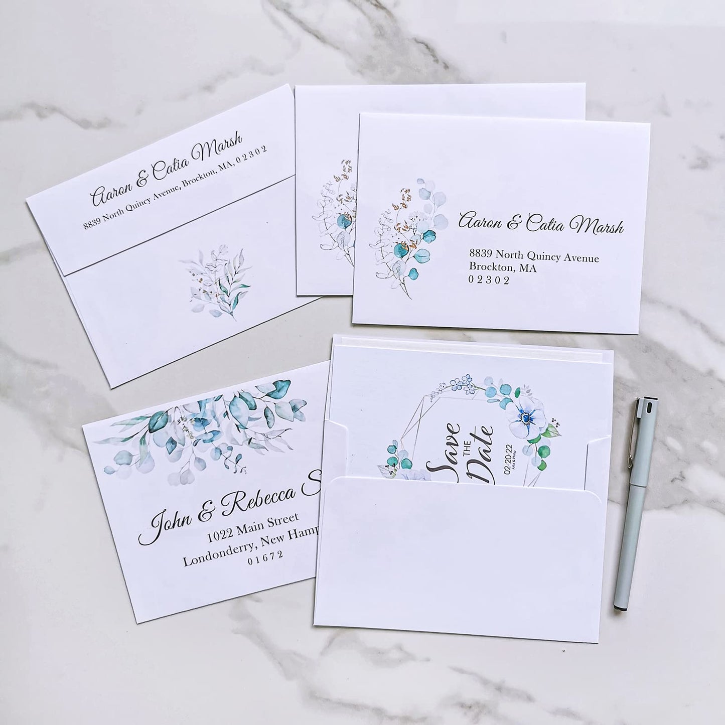500 Pcs White A7 Invitation Envelopes 5 1/4 x 7 1/4 Square Flap Envelopes Self Seal 95lb for Wedding Shower Birthday Bussiness Graduation Mailing Invitation Announcement 5 x 7 Greeting Cards Photos
