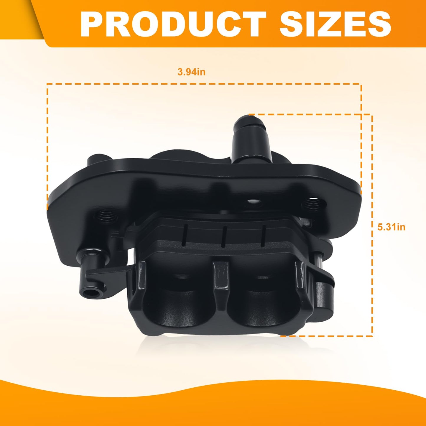 Triumilynn Rear Right Brake Caliper for Can-Am Outlander 450 500 570 650 800 850 1000, Renegade 500 570 650 800 850 1000# 705600859 with Pads