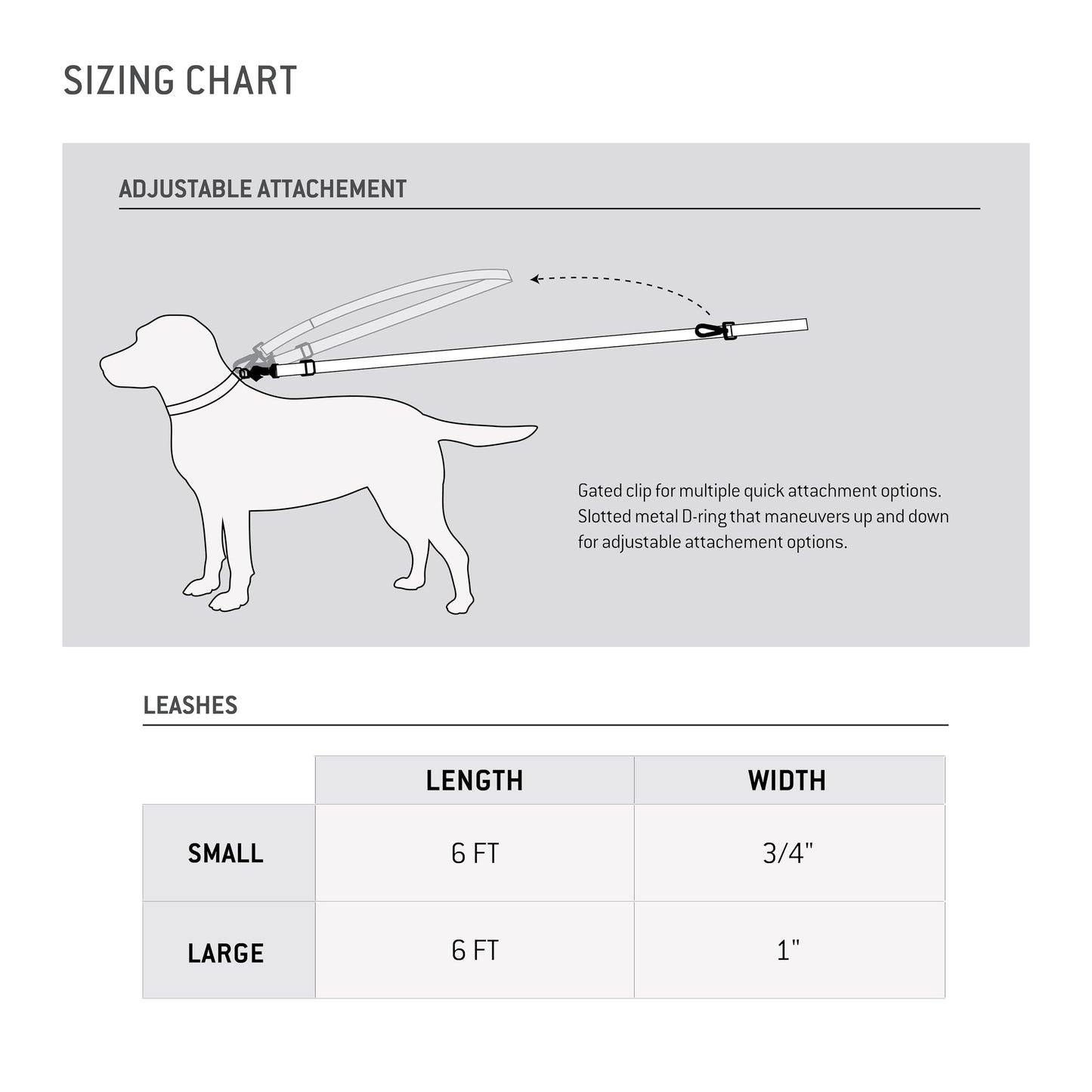 Carhartt Pet Durable Nylon Webbing Shock Absorbing Leash for Dogs, Reflective Stitching for Visibility, Black, Large