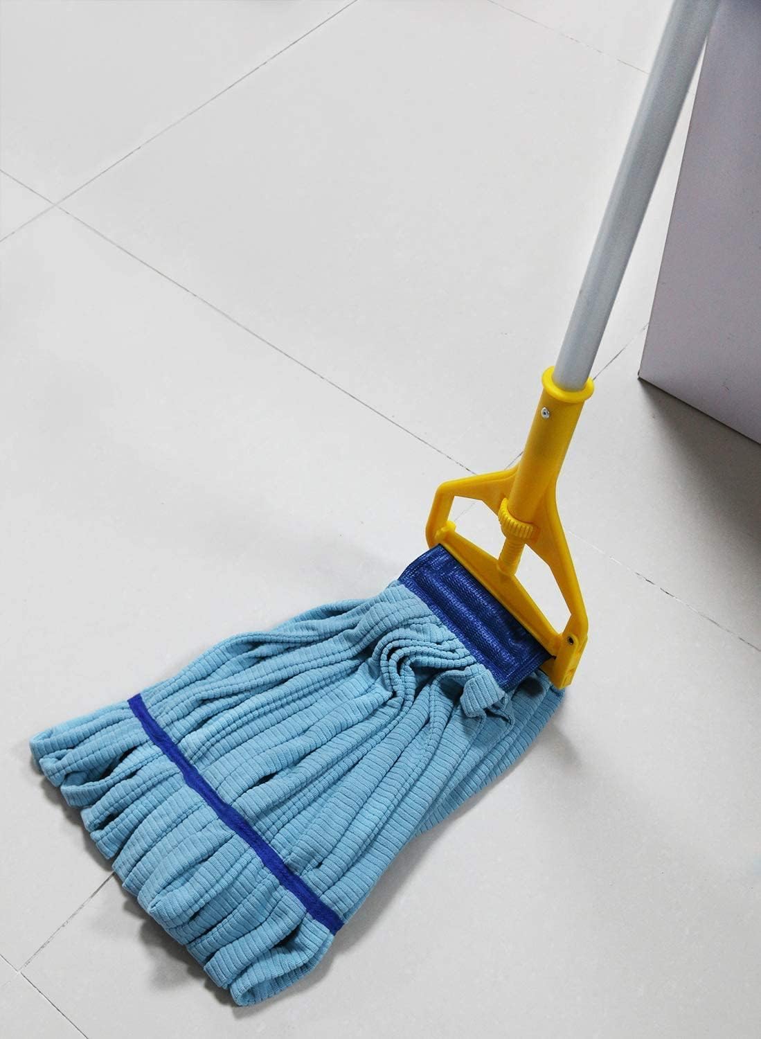Microfiber Mop Head Replacement, 16 oz Loop End Commercial String Mop Head with 6 Inch Headband, Absorbent Microfiber Mop Refill for Home, Industrial & Commercial Floor Cleaning