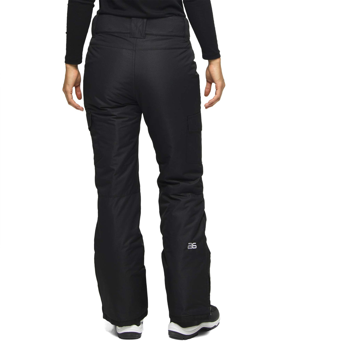 Arctix Women's Snow Sports Insulated Cargo Pants, Black, X-Small (0-2) Regular