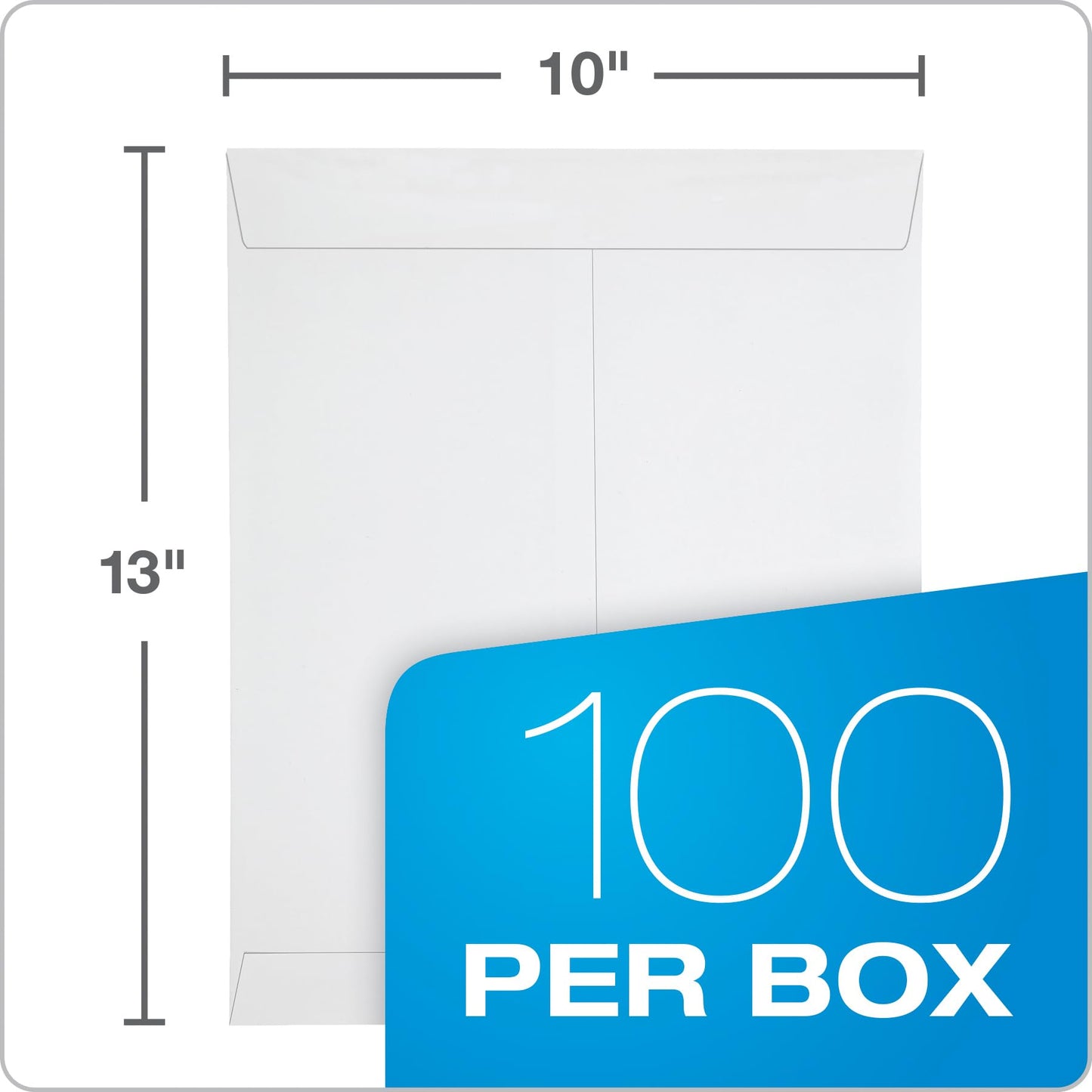 Columbian 10 x 13 Catalog Envelopes, Self Seal Closure, Security Tint, 28 lb White Wove, for Mailing Flat Letter Size Documents, 100 Per Box (COLO337)