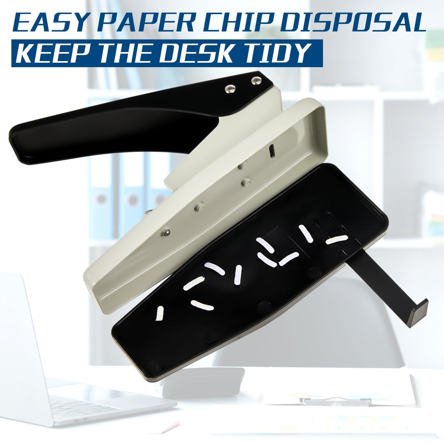 Gisafai 2 Pcs Badge Slot Hole Punch ID Card Slot Punch Hand Held Metal Hole Puncher Oval Slotting Tool for PVC ID Card, Luggage Tag, Name Tag and Badge Holder
