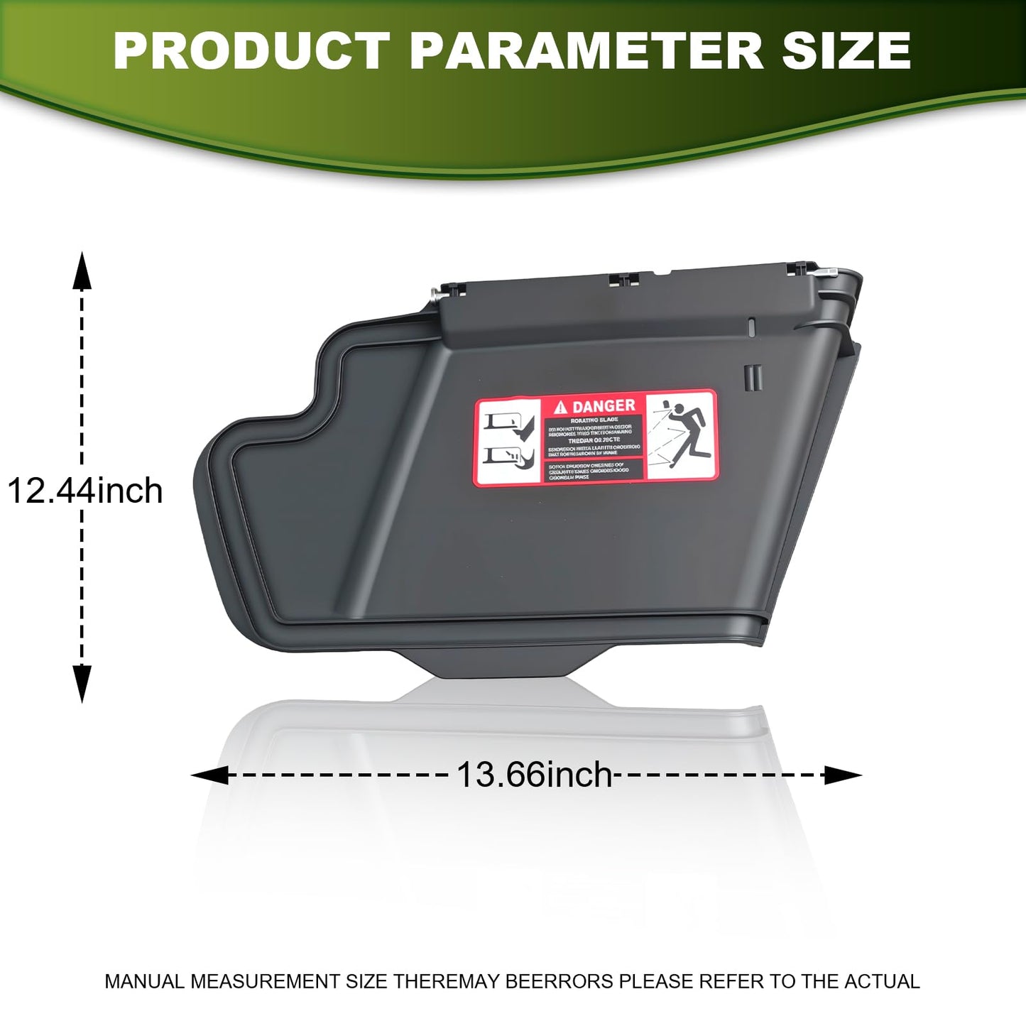 sanbaiyi Replacement Part TCA16388 Mower Deck Side Discharge Chute Kit Compatible with John Deere 48C, 54C, 54D, 62D Fits Lawn and Garden Tractor Models: GX255, GX325, GX335, GX345 Lawn Tractors