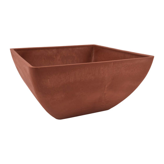 Arcadia Garden Products PSW PIPFBD30TC Simplicity Square Planter, Terra Cotta