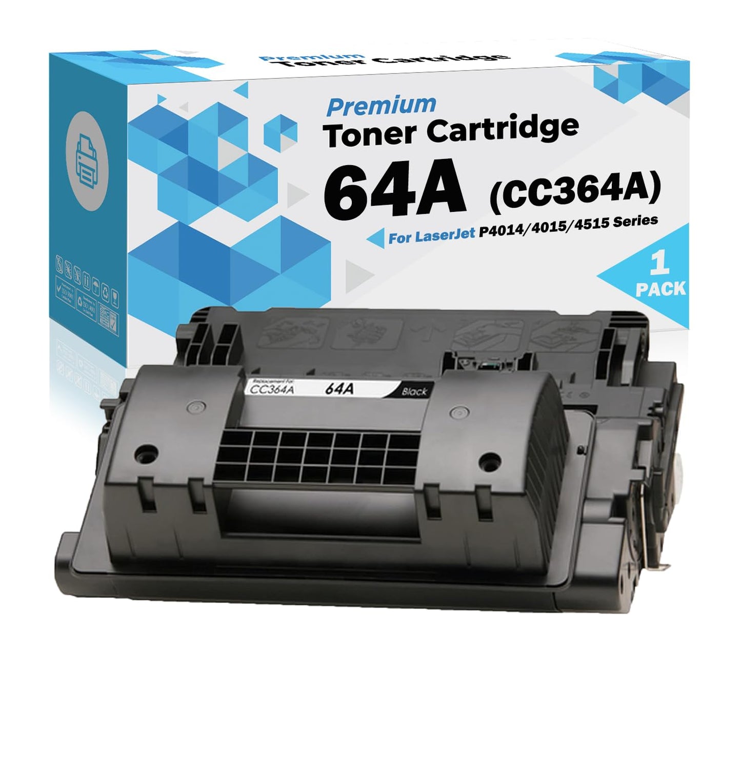 Ultra Toner® Compatible Replacement for HP 64A CC364A Black Toner Cartridge hp64a 64x cc364x for HP Printer LaserJet P4014 P4014n P4014DN P4015n P4015tn P4015x P4515n P4515tn P4515X P4515xm (1PK)