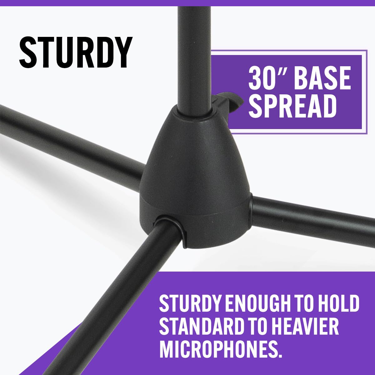 On-Stage Stands Stands MS7701 Tripod Boom Microphone Stand