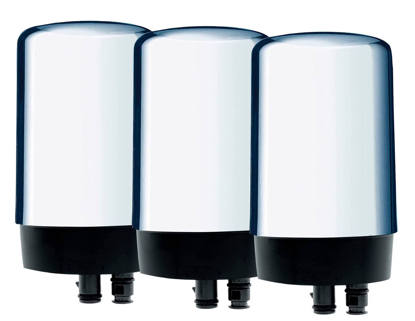 Brita Faucet Filter Replacement - Compatible With Brita 36311 & 42618 On Tap Faucet Water Filtration System, FR-200 & FF-100 Replacement Filters, Reduces Lead, BPA Free, Chrome, 3-Pack