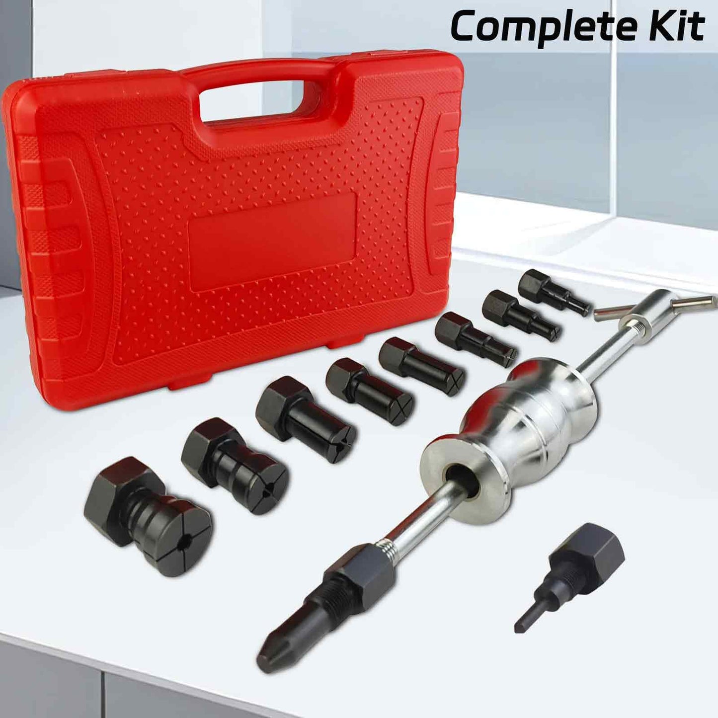 YuYBrightmi 12pcs Blind Hole Collet Bearing Puller Set,8-32mm Inner Bearing Extractor with Slide Hammer Internal Bearing Extractor Puller Kit for Motorcycles, ATVs, and Scooters etc