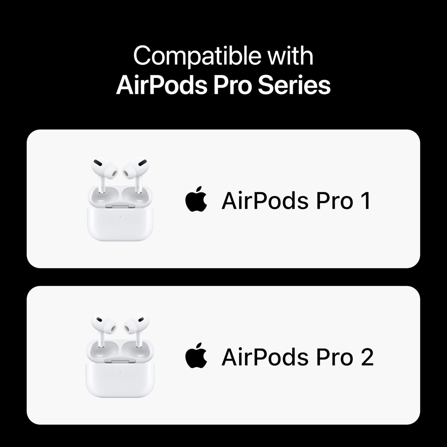Premium Multi-Flange Eartips for AirPods Pro 1&2 (S/M/L) – Always Fits, Never Slips